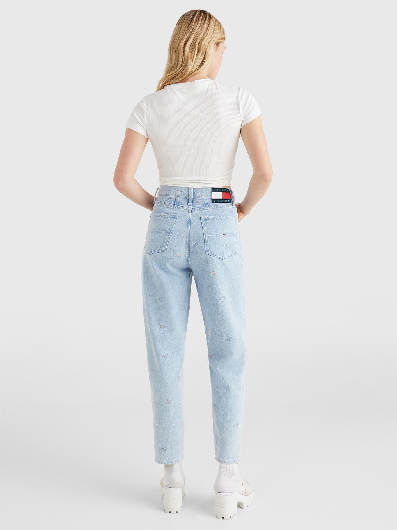 Polera Cropped Con Lazo Blanco Tommy Jeans JN2-1