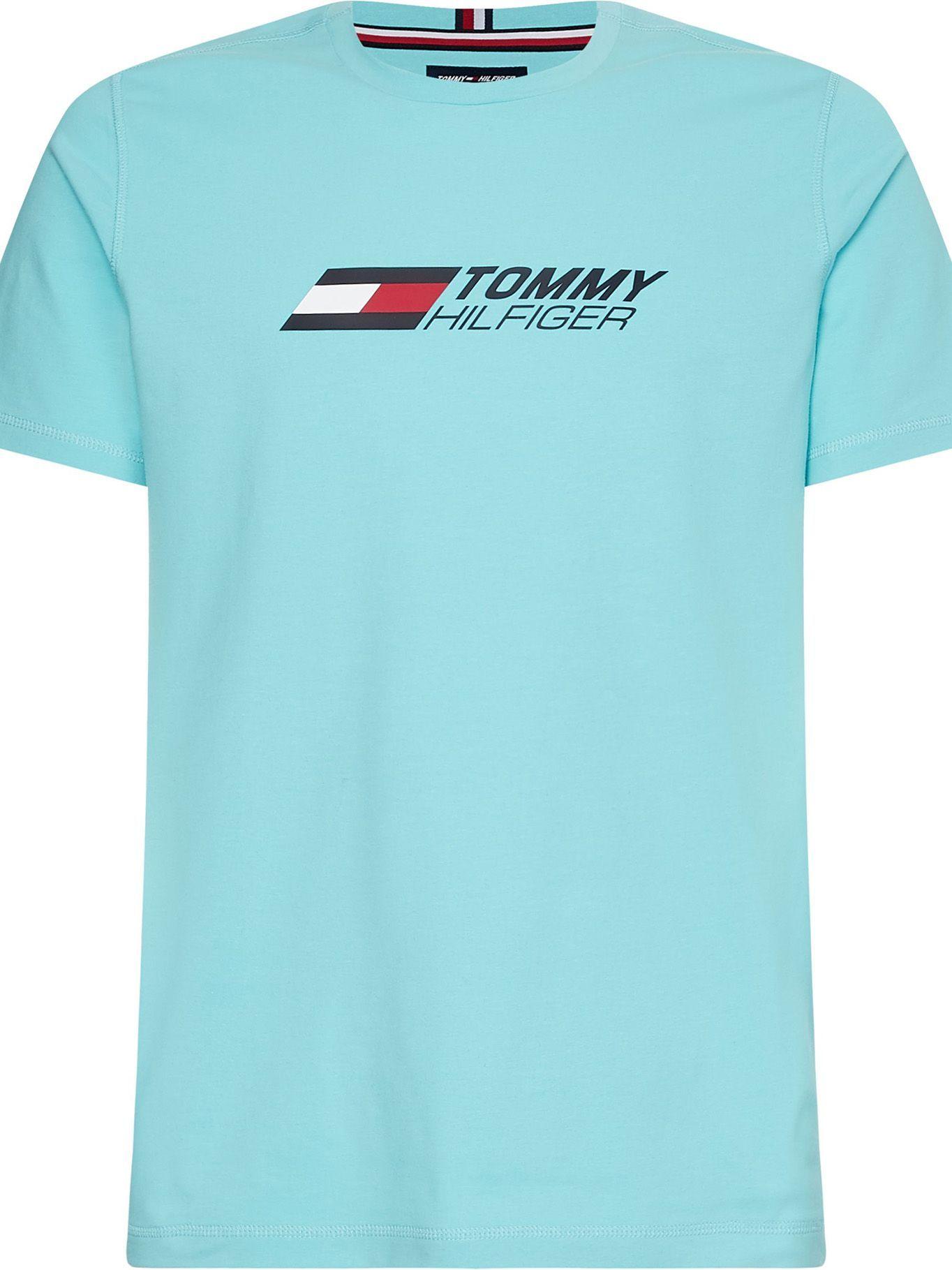 Polera Cool Ts Celeste Tommy Hilfiger F2-0