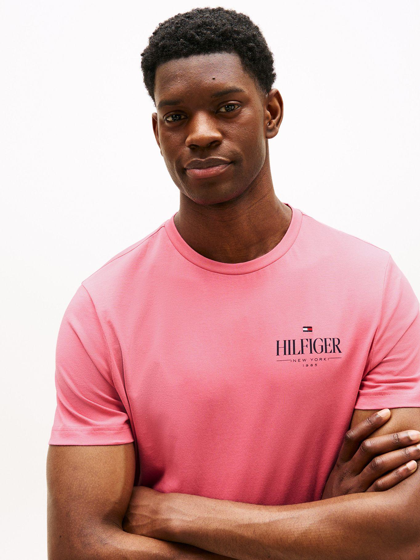 Polera Hilfiger Stack Logo Rosado THU Tommy Hilfiger-3