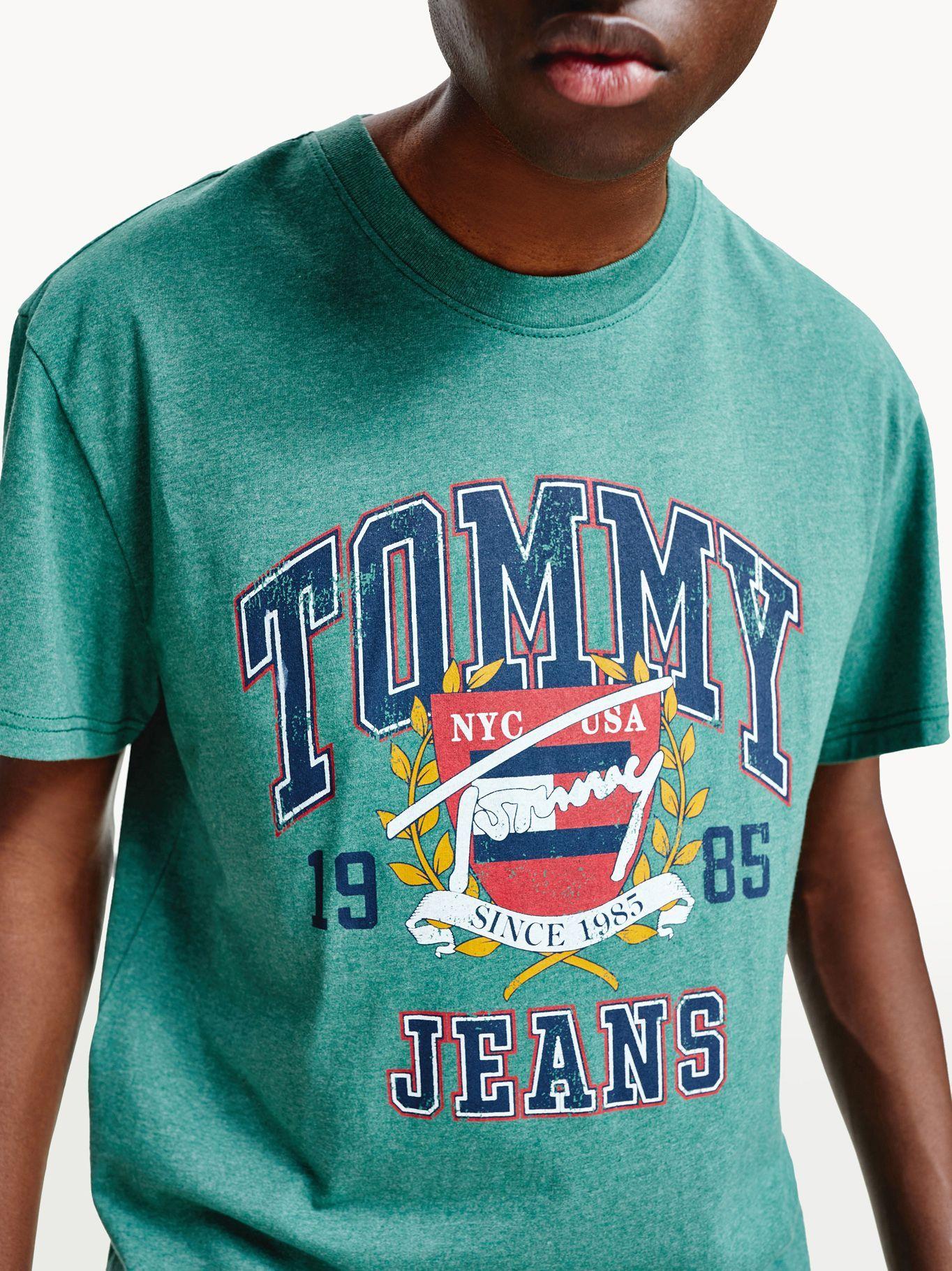 Polera Vintage College Verde Tommy Jeans M2-2