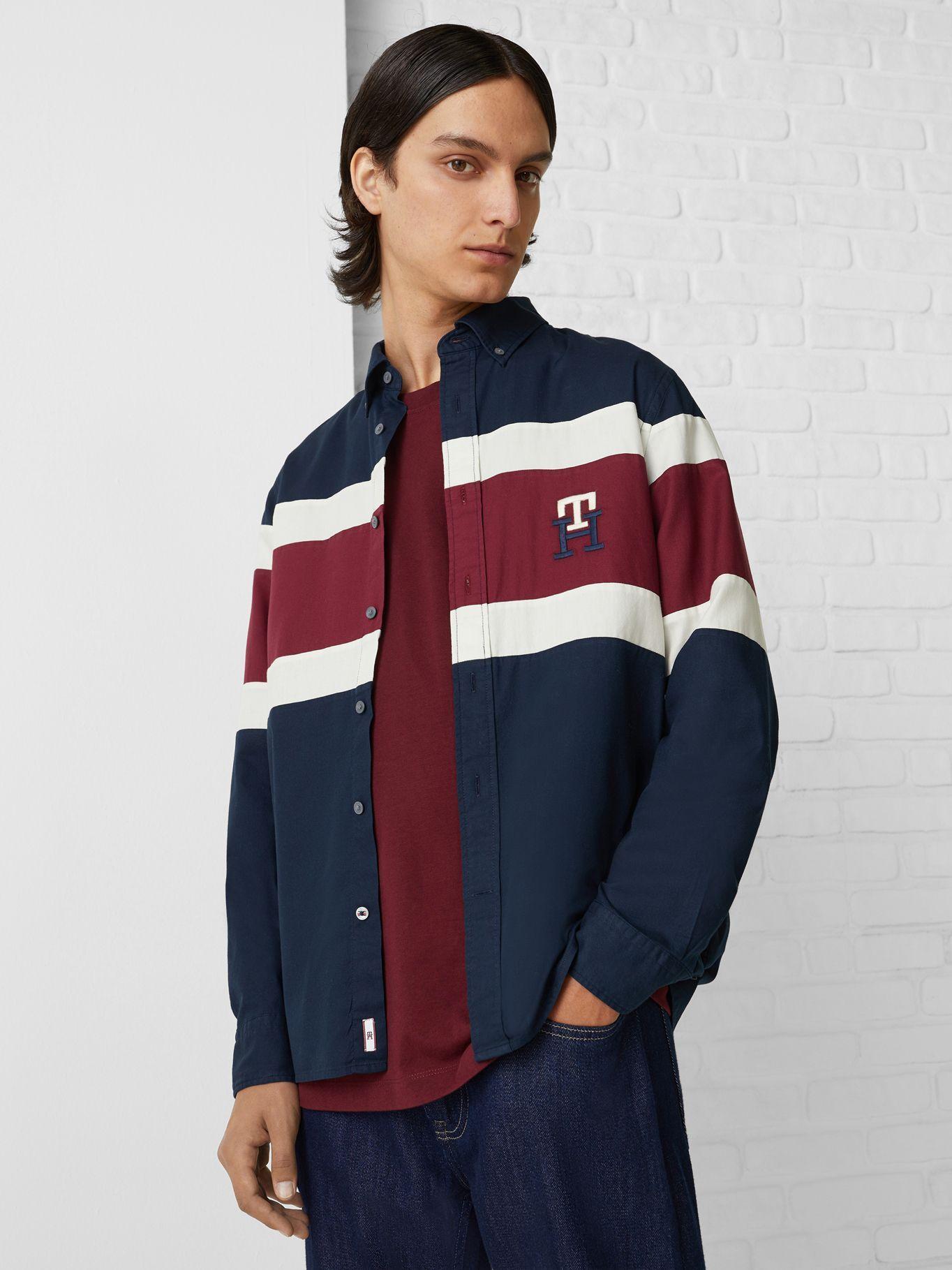 Camisa Monogram Blocking Azul Tommy Hilfiger-0