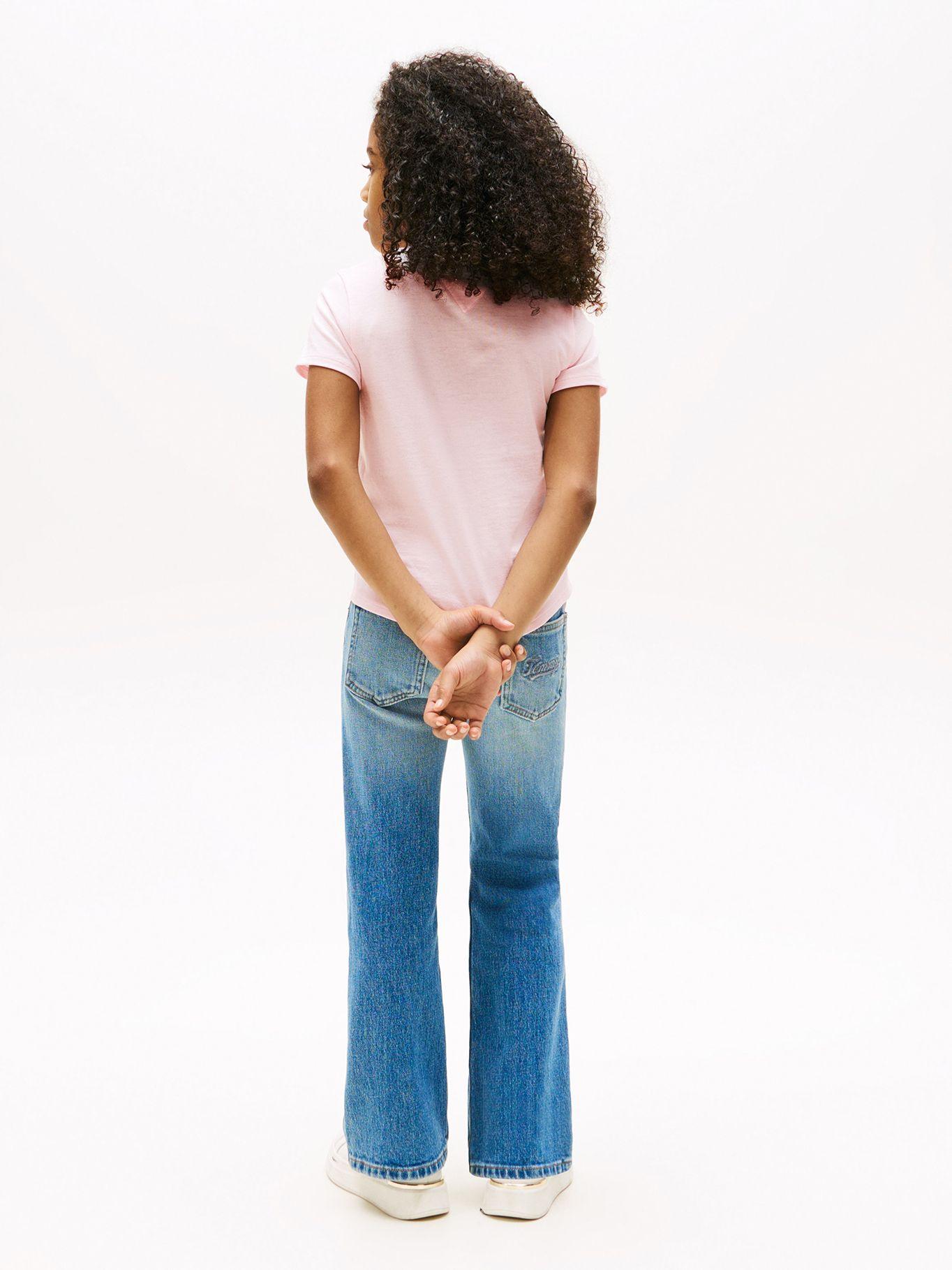 Polera Script Logo Metalizado Rosado Tommy Hilfiger-2