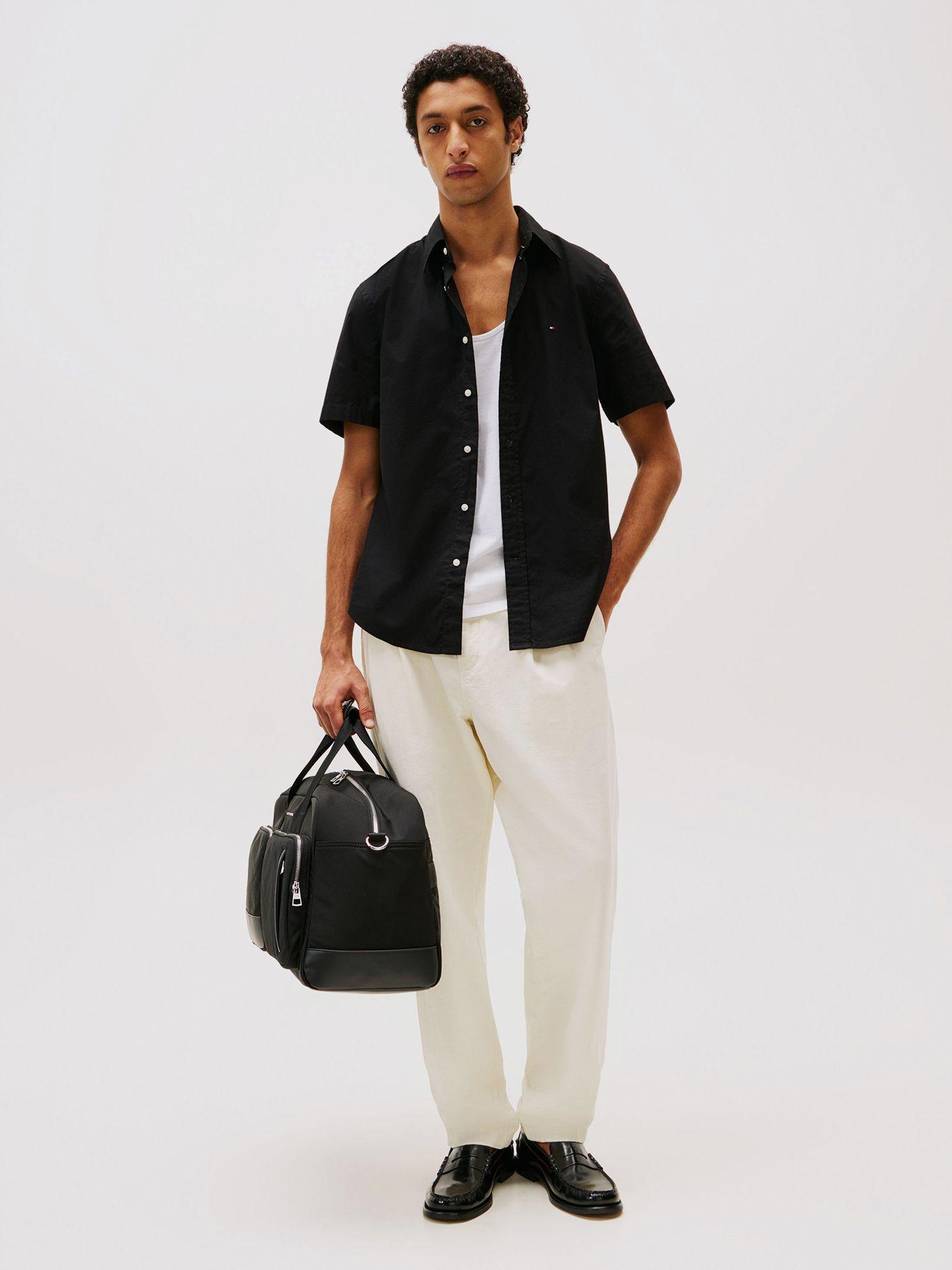 Camisa Flex Poplin Solid Negro Tommy Hilfiger-1