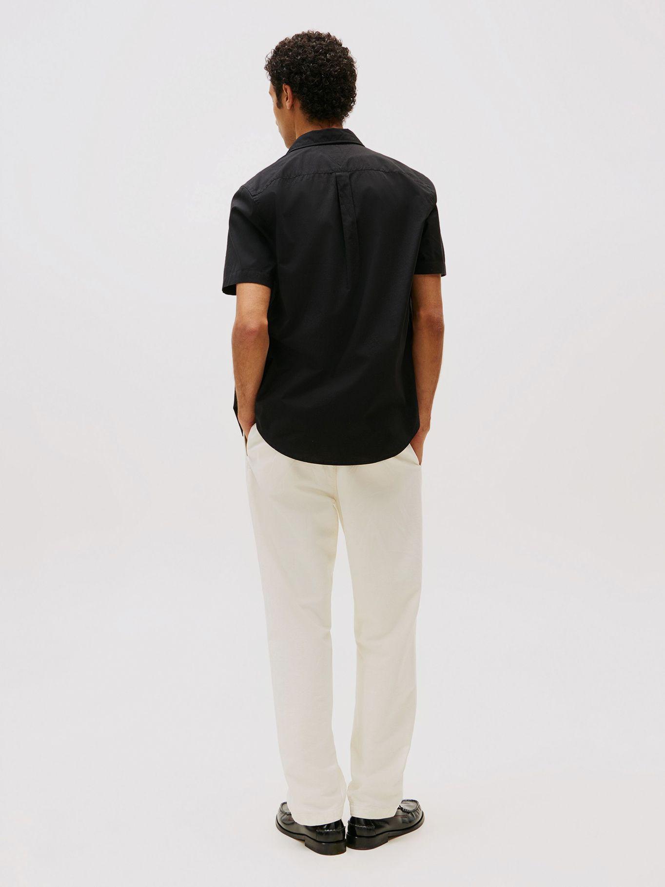 Camisa Flex Poplin Solid Negro Tommy Hilfiger-2