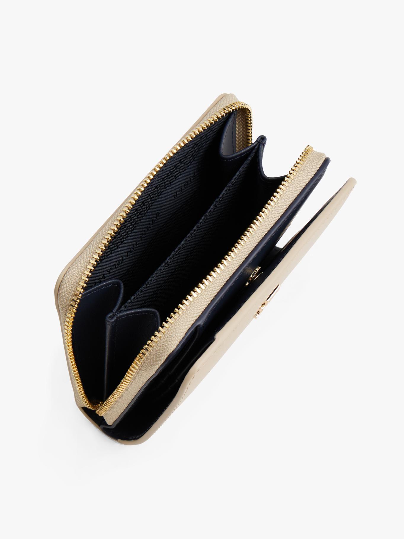 Billetera De Solapa Monogram Beige Tommy Hilfiger-2