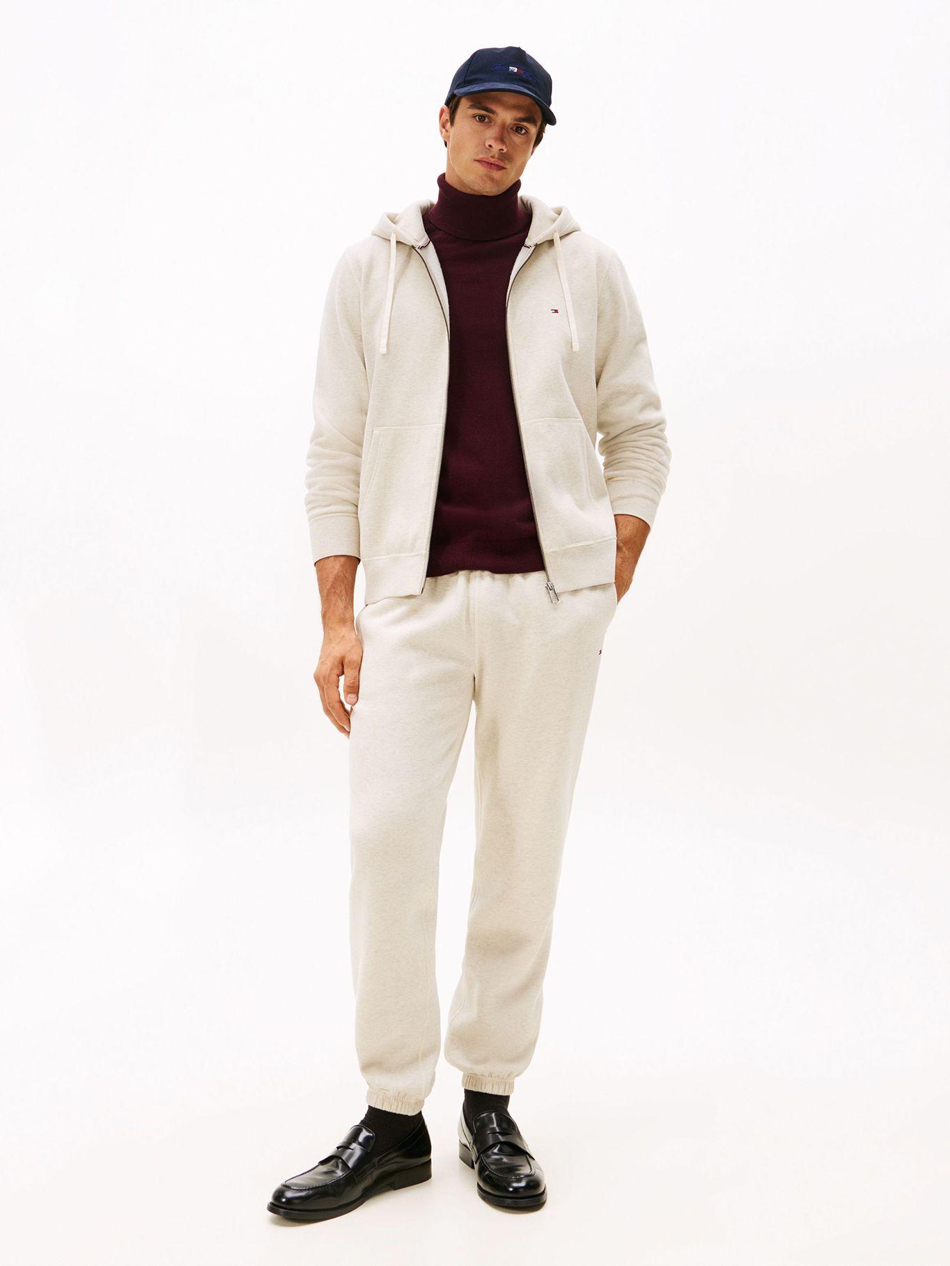 Polerón Hoodie Esencial Cremallera Beige Tommy Hilfiger-1