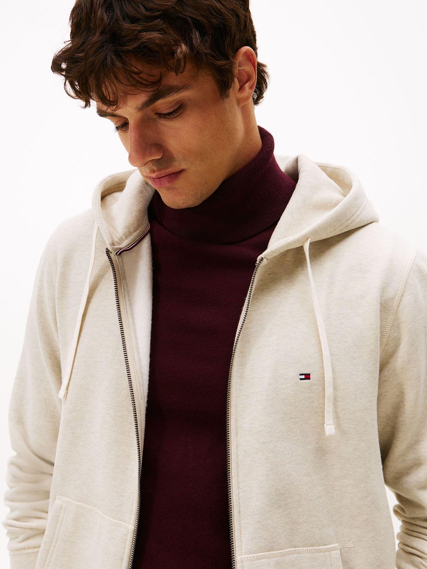 Polerón Hoodie Esencial Cremallera Beige Tommy Hilfiger-3