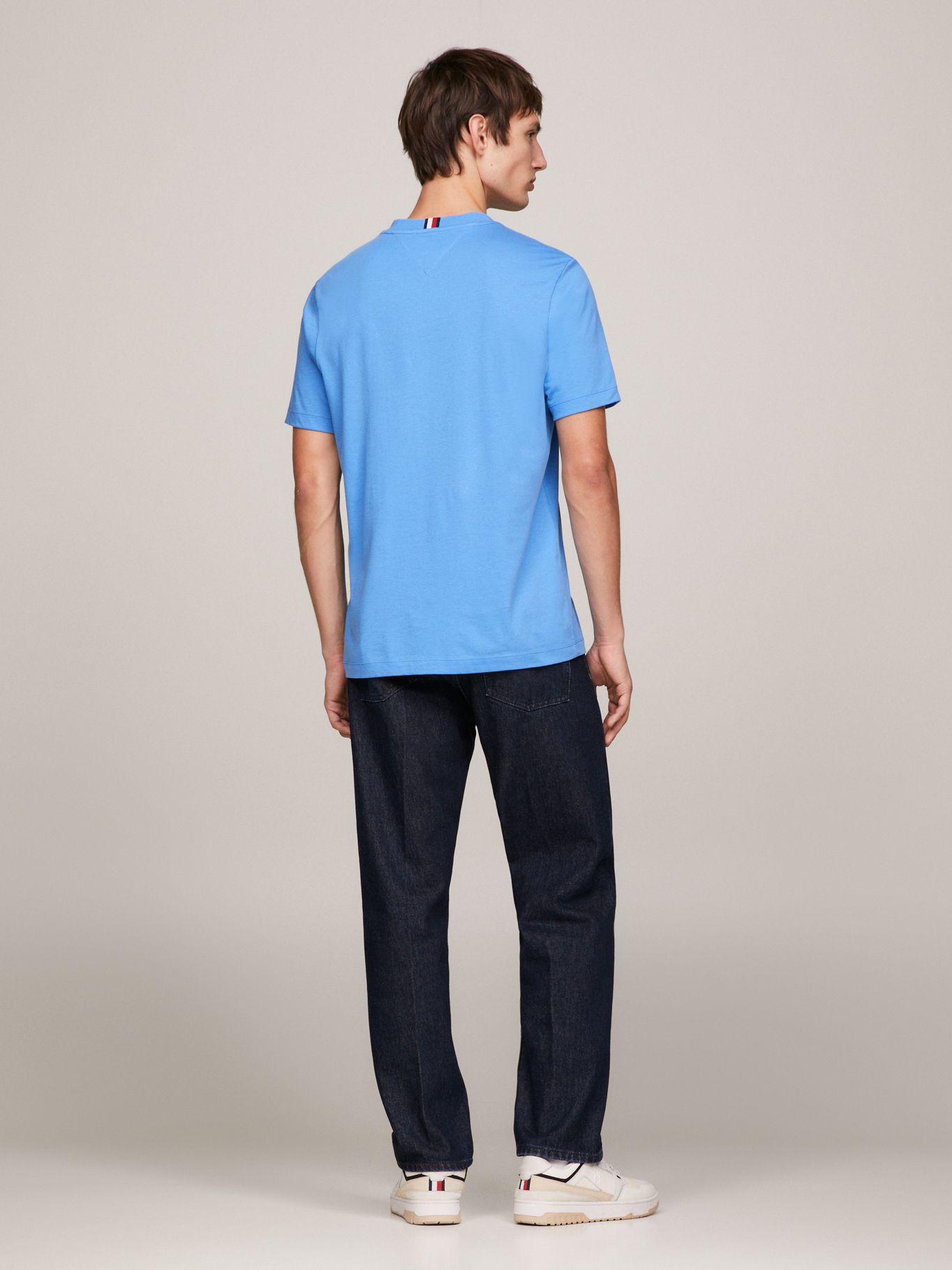 Polera Box Flag Logo Celeste Tommy Hilfiger-2