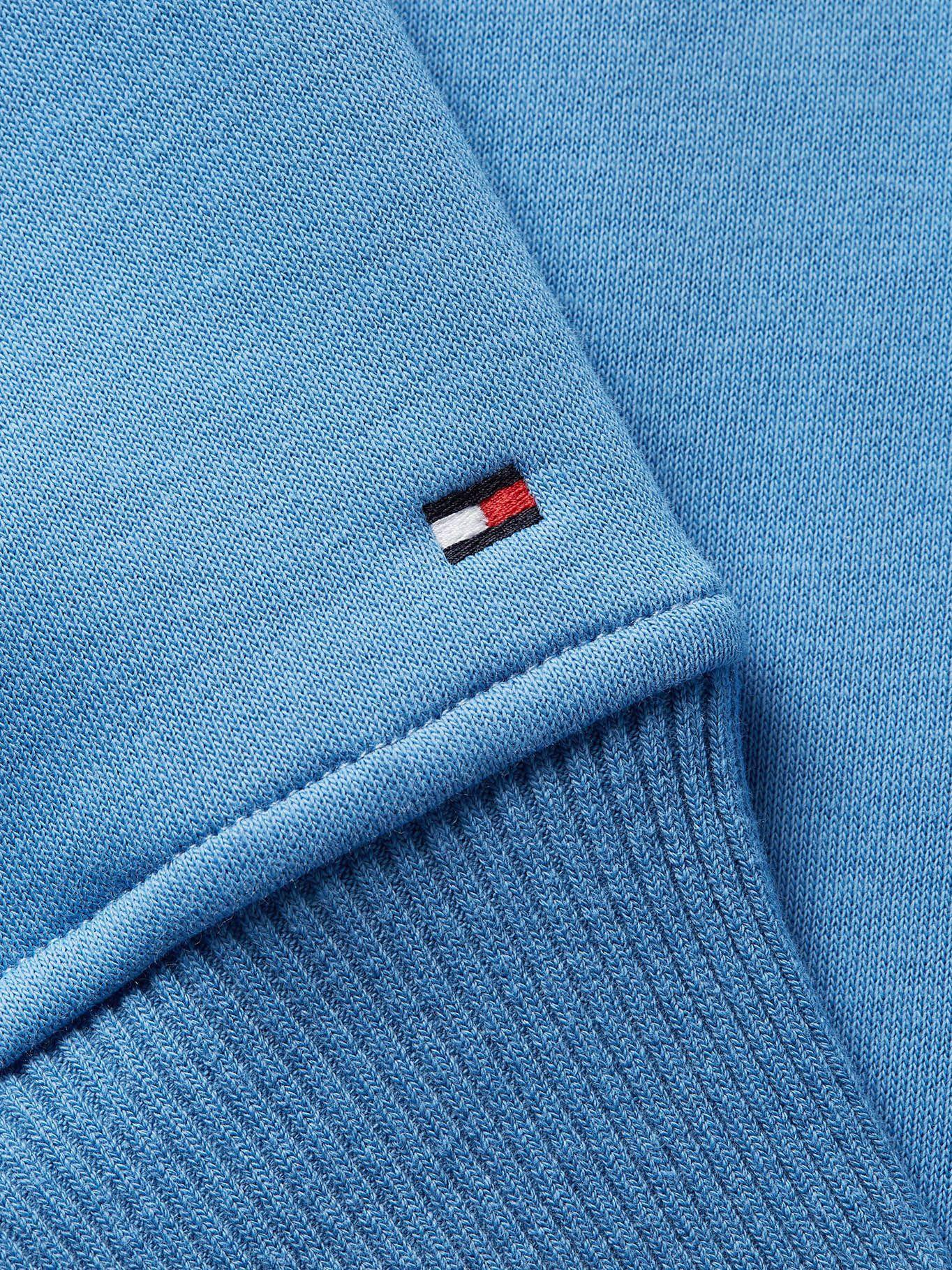 Polerón Crest Cuello Alto Celeste Tommy Hilfiger-3