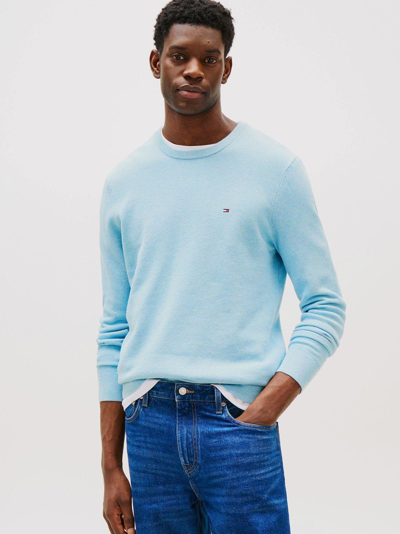 Sweater Essential Structure C-Neck Azul Tommy Hilfiger-0