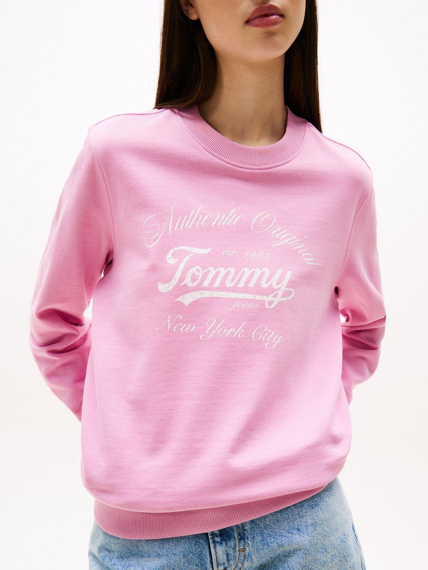 Polerón Essential Con Logo Rosado U06 Tommy Jeans-3