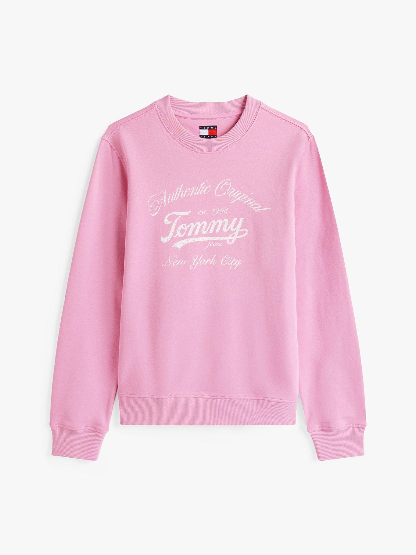 Polerón Essential Con Logo Rosado U06 Tommy Jeans-4