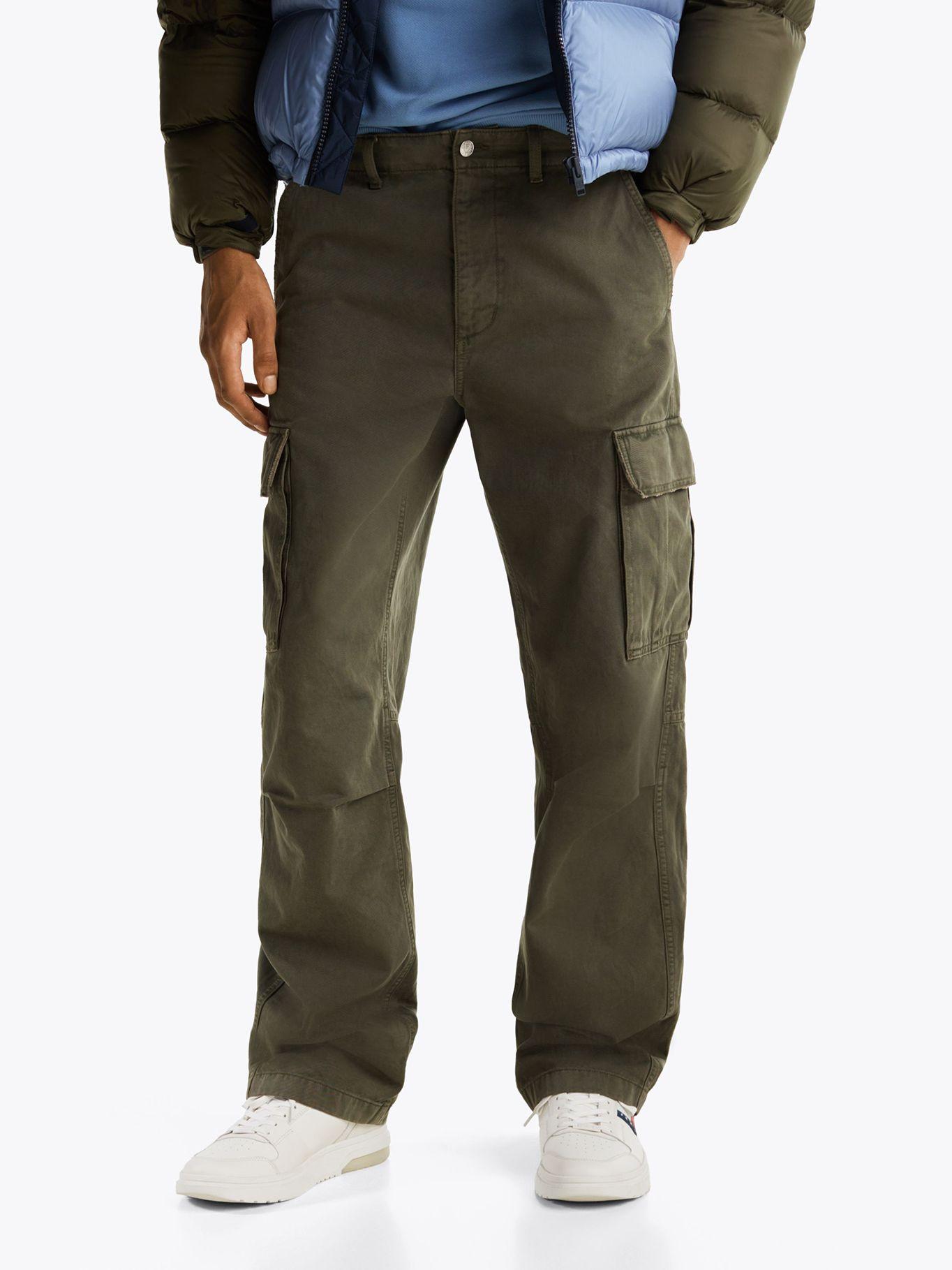 Pantalón Cargo De Algodón Relaxed Fit Verde Tommy Jeans-1