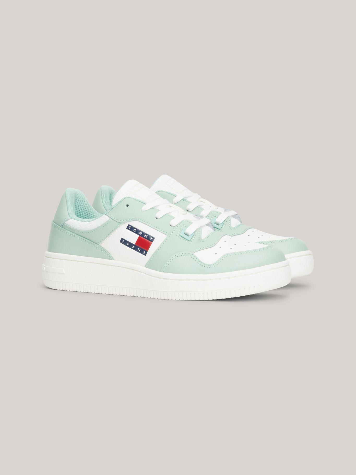 Zapatillas Essential Retro De Cuero Verde Tommy Jeans-0