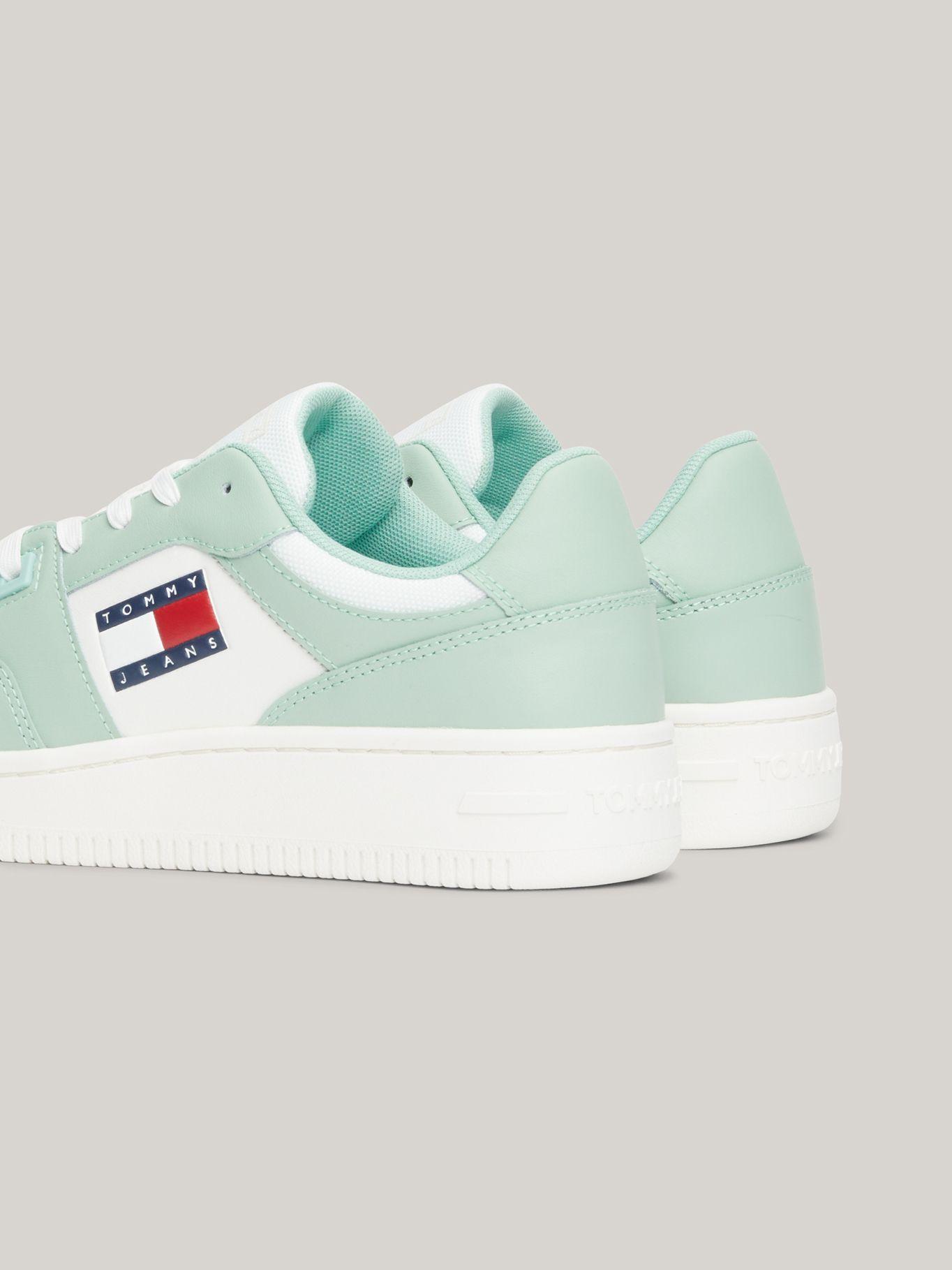 Zapatillas Essential Retro De Cuero Verde Tommy Jeans-1