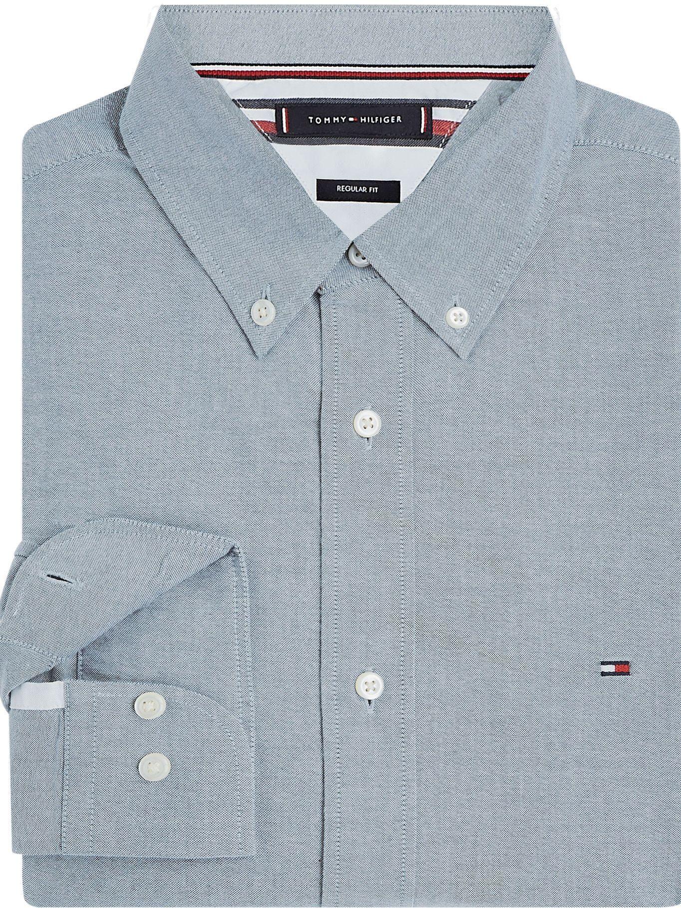 Camisa Light Oxford Regular Celeste Tommy Hilfiger-3