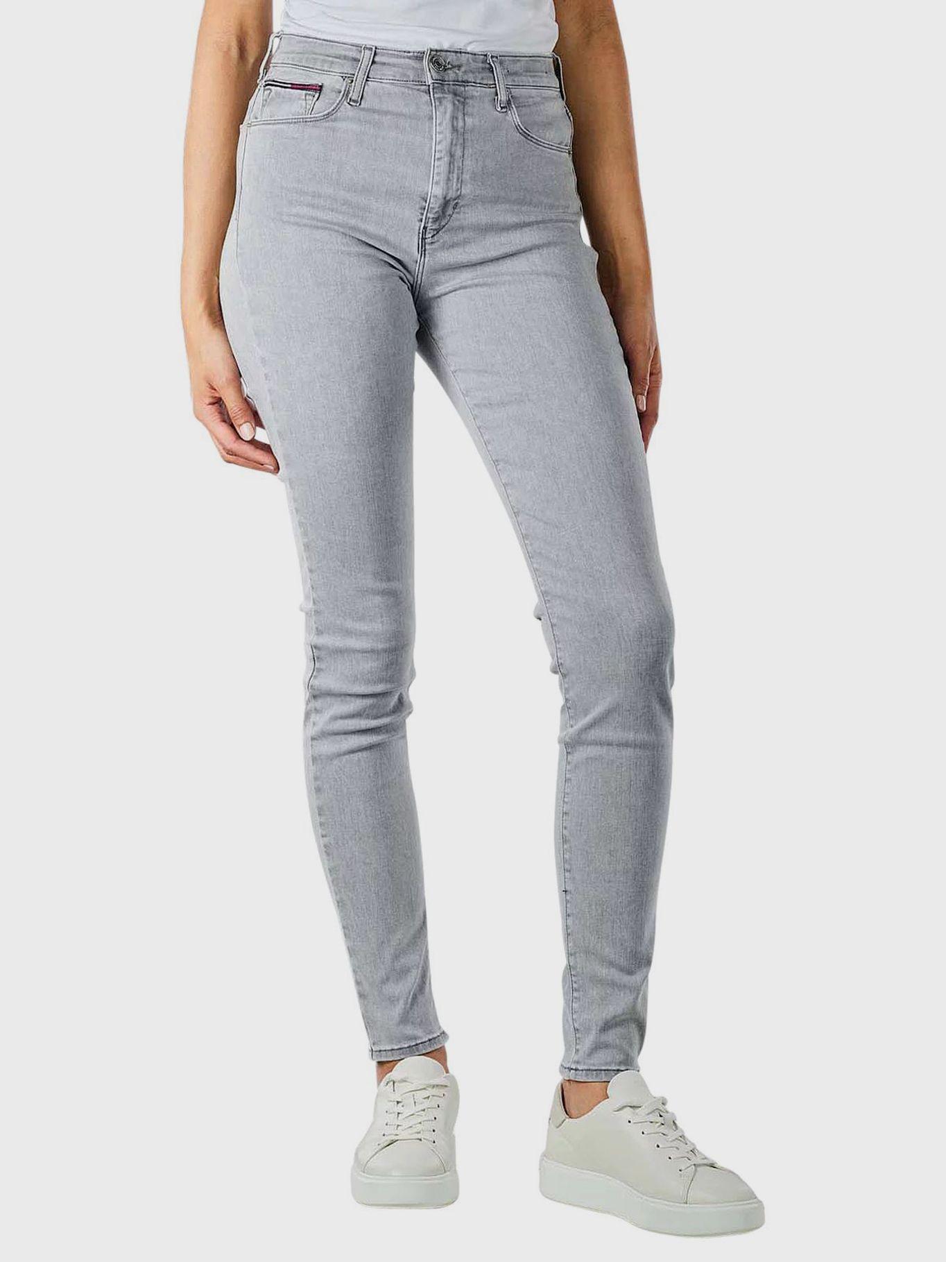 Jeans Sylvia Super Skinny Talle Alto Gris Tommy Jeans-3