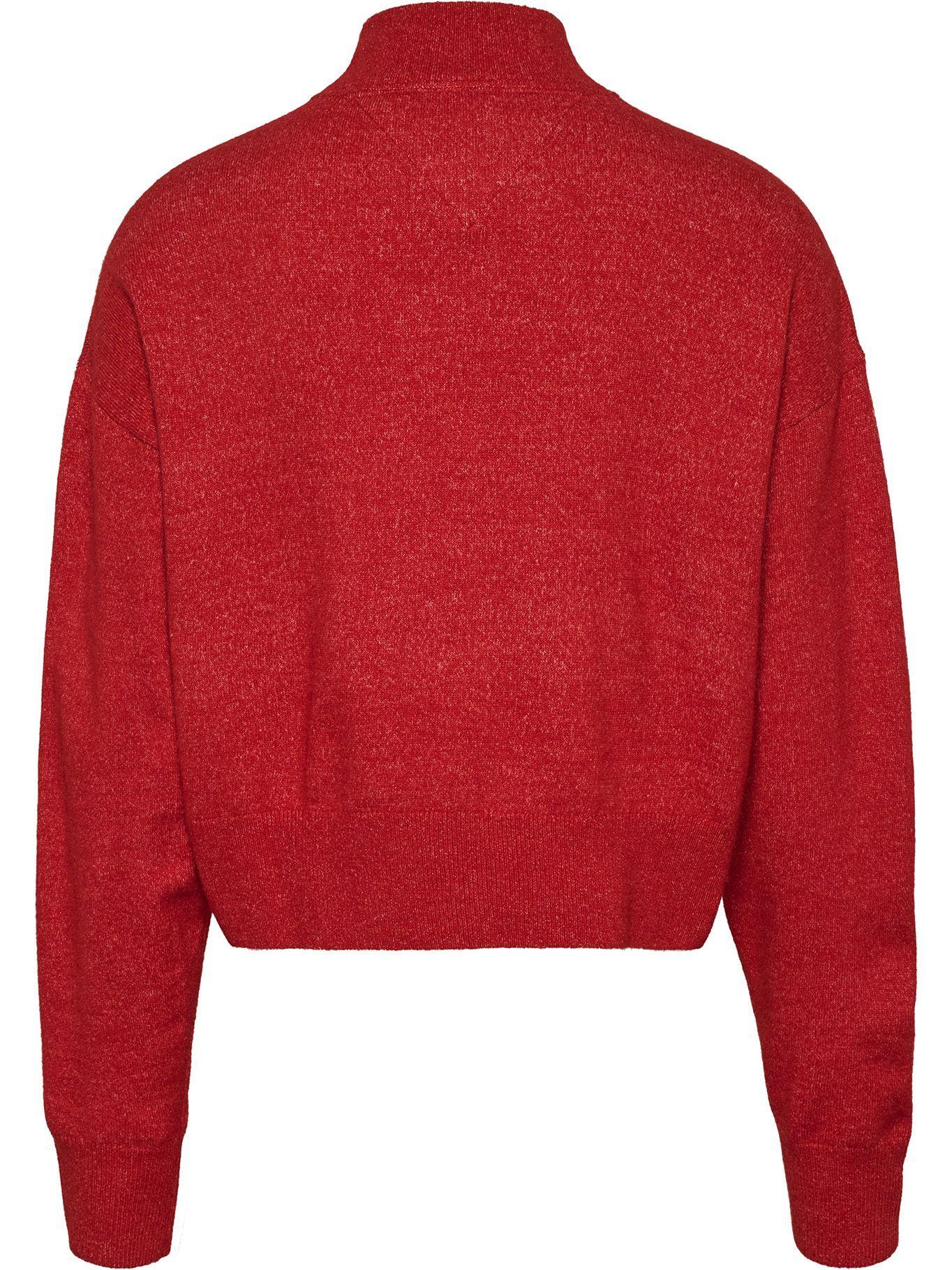 Sweater Varsity Logo Rojo Tommy Hilfiger-1