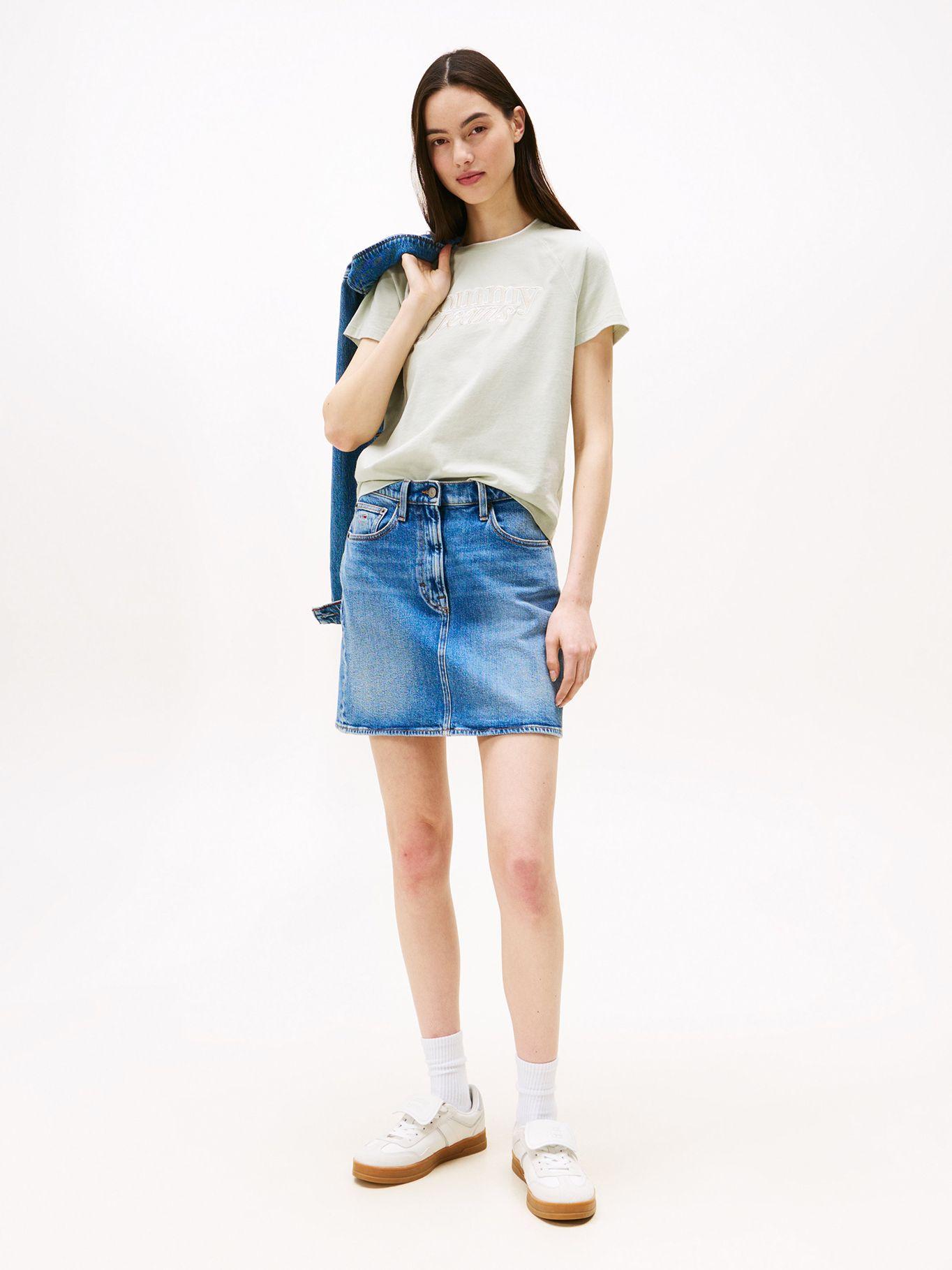 Polera  Logo Script Regular Fit Ver M1C Tommy Jeans-1