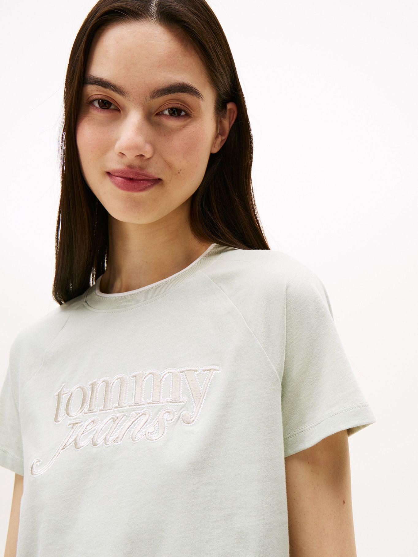 Polera  Logo Script Regular Fit Ver M1C Tommy Jeans-3