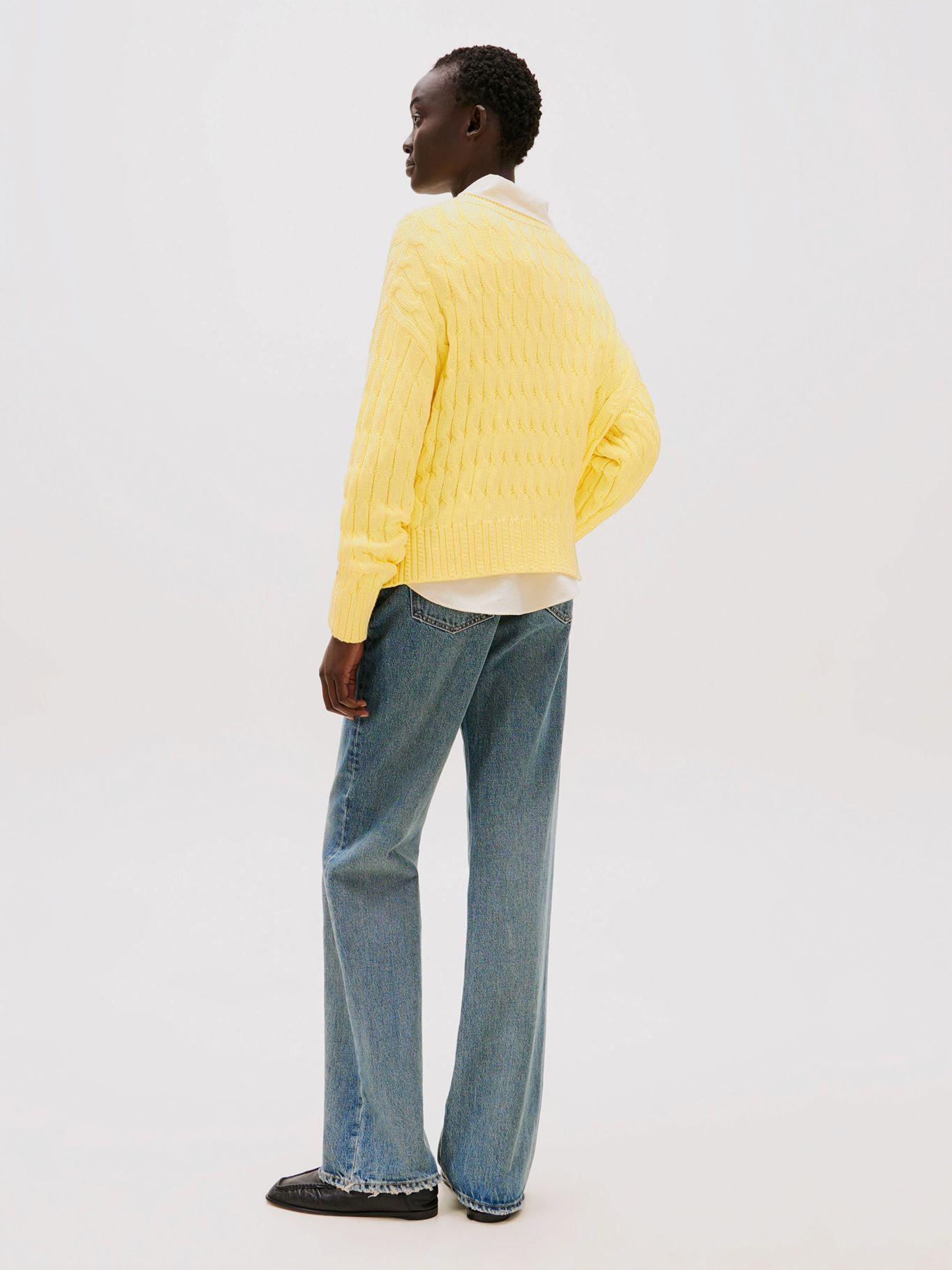 Sweater Soft Cable Solid Amarillo Tommy Hilfiger-2