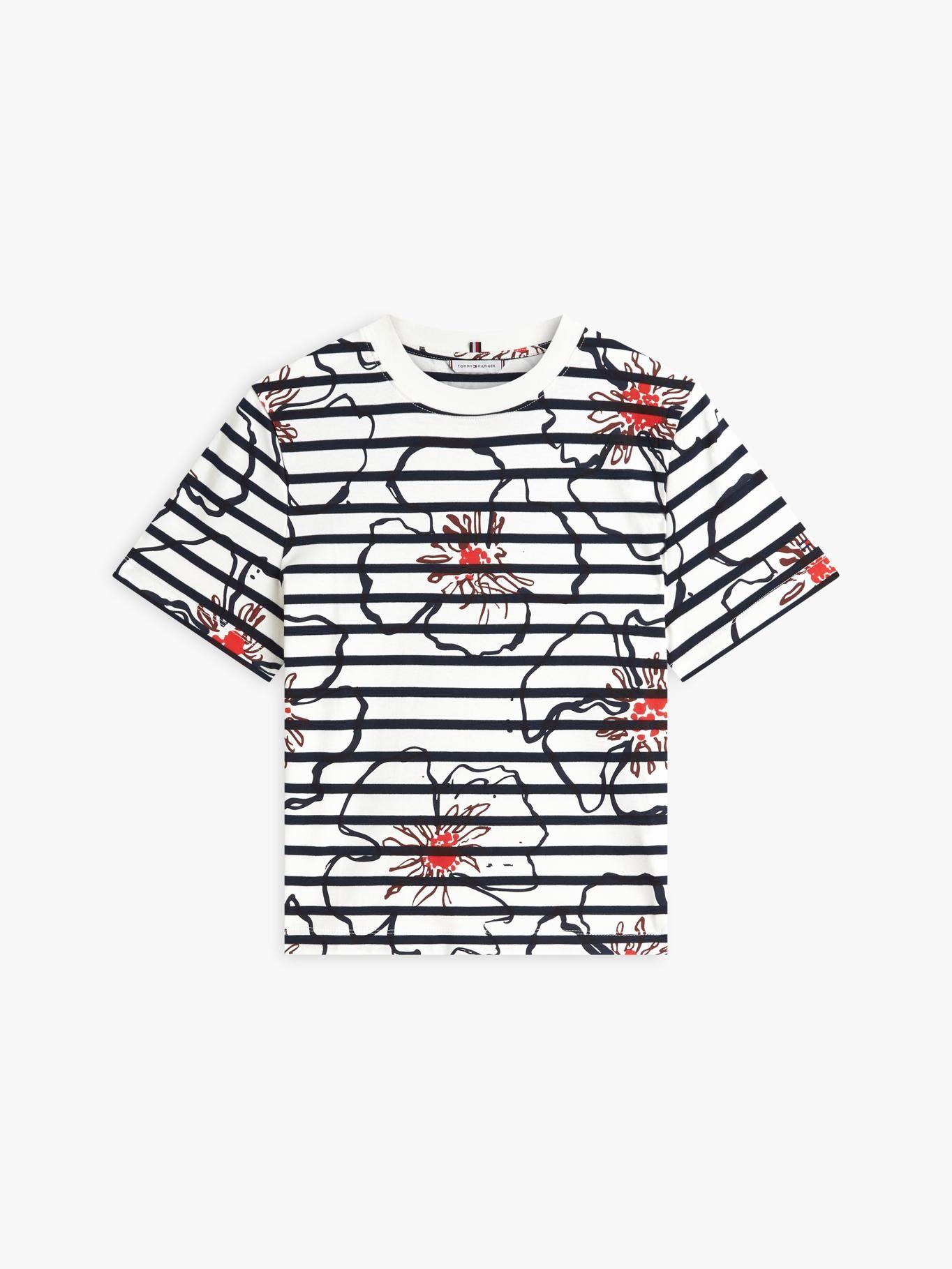 Polera Interlock Con Flores Regular Fit-4