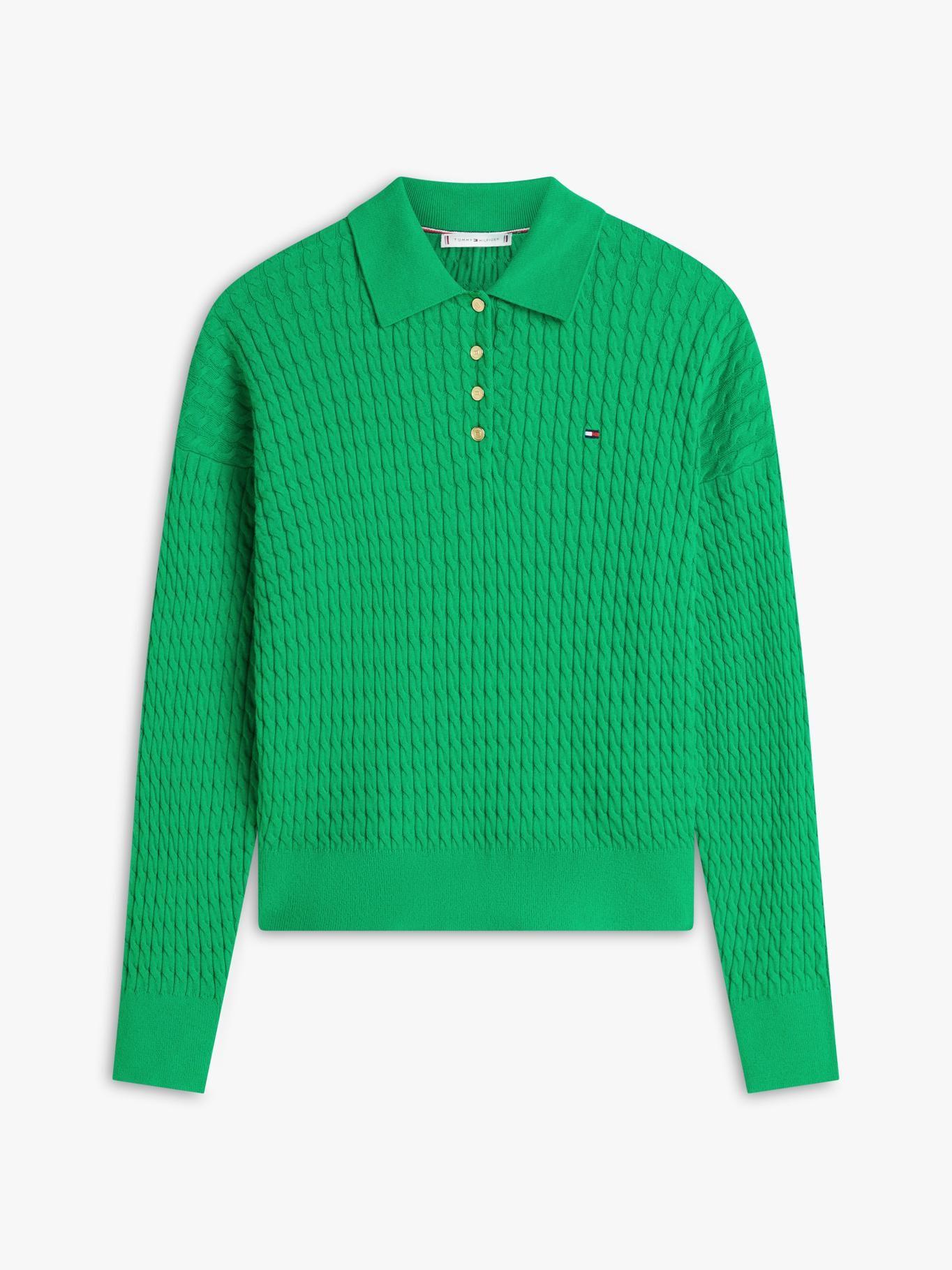 Sweater Polo De Punto Trenzado-4