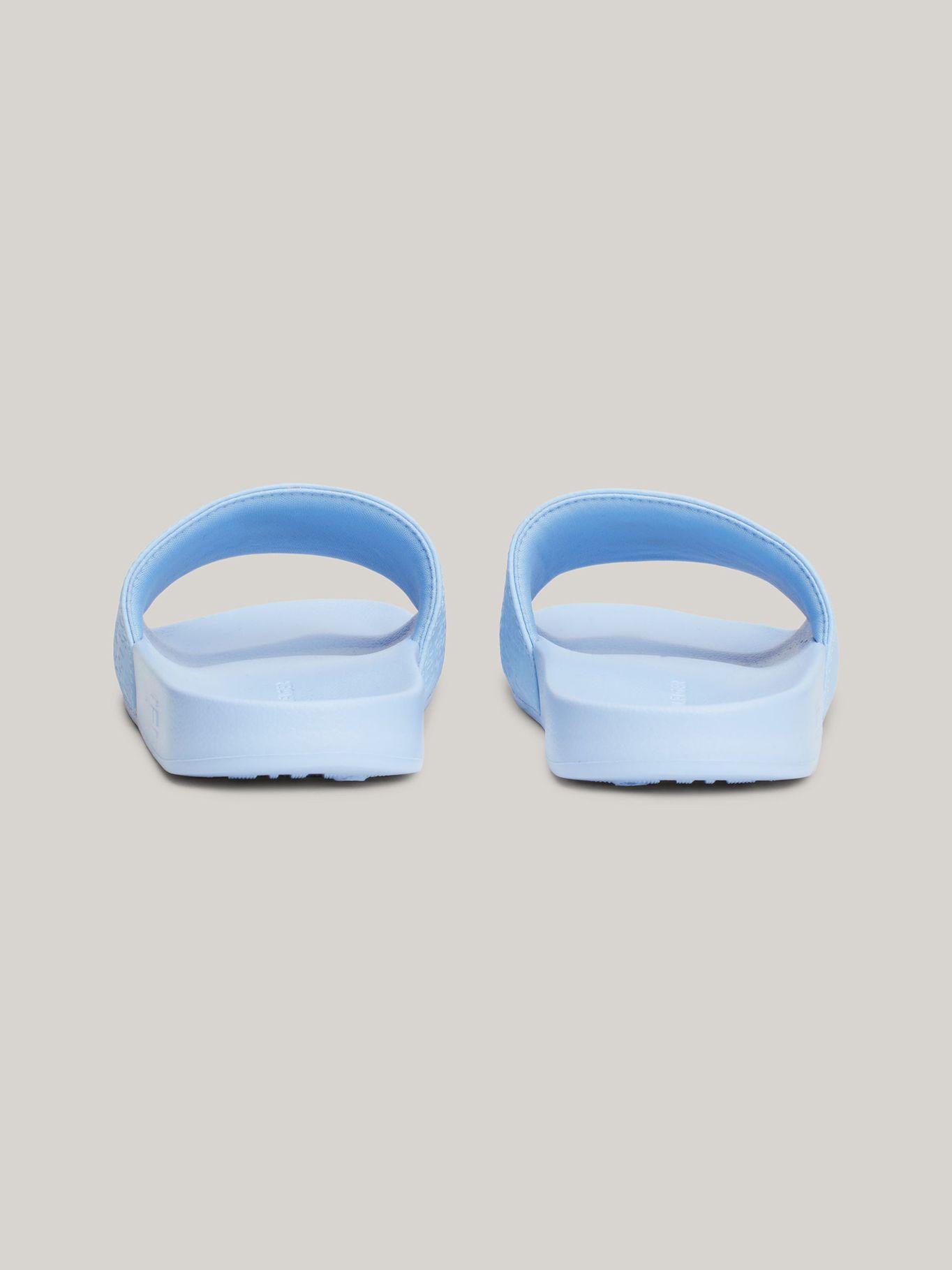 Sandalias Con Logo Monogram Celeste Tommy Hilfiger-1