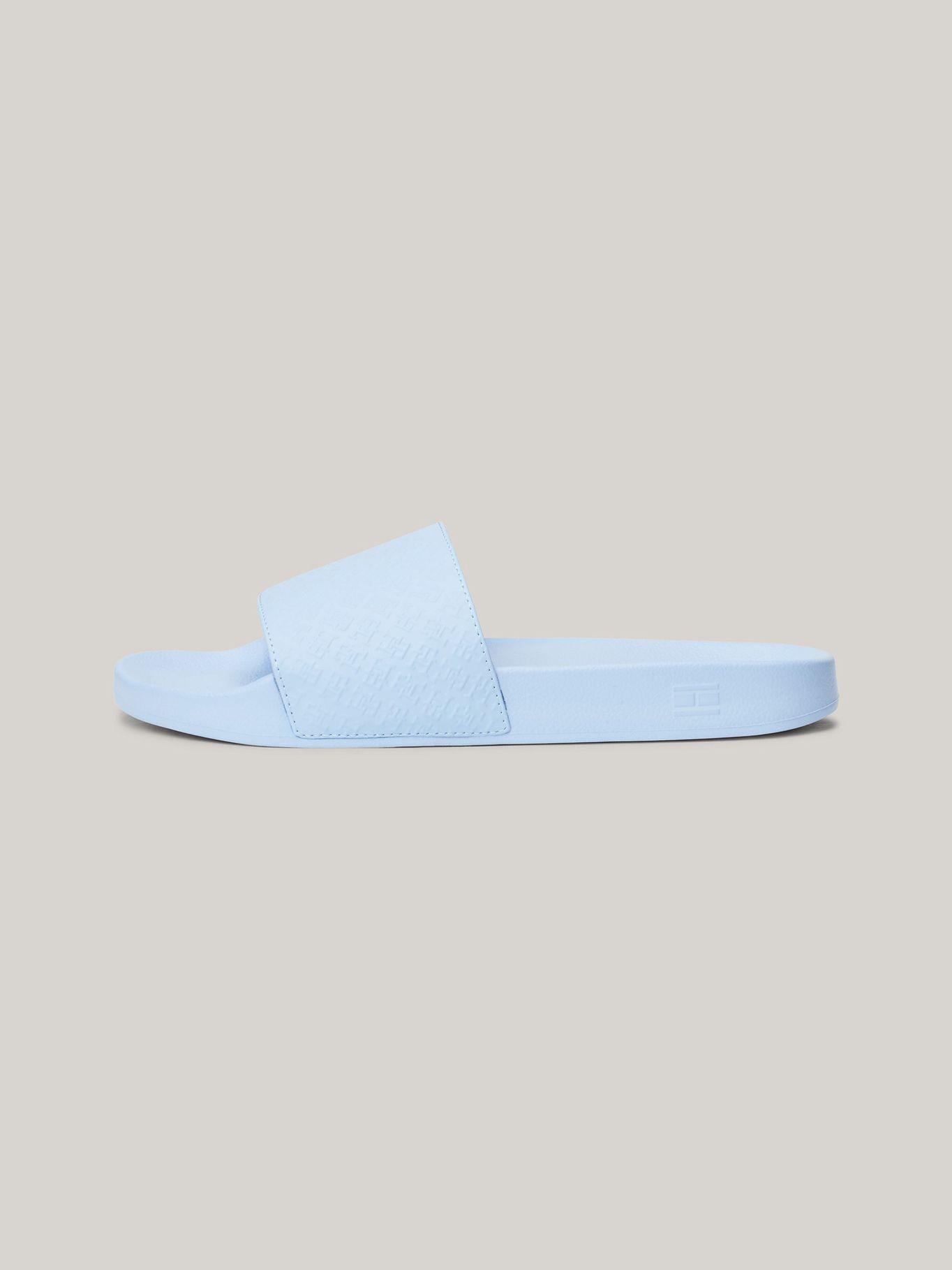 Sandalias Con Logo Monogram Celeste Tommy Hilfiger-5