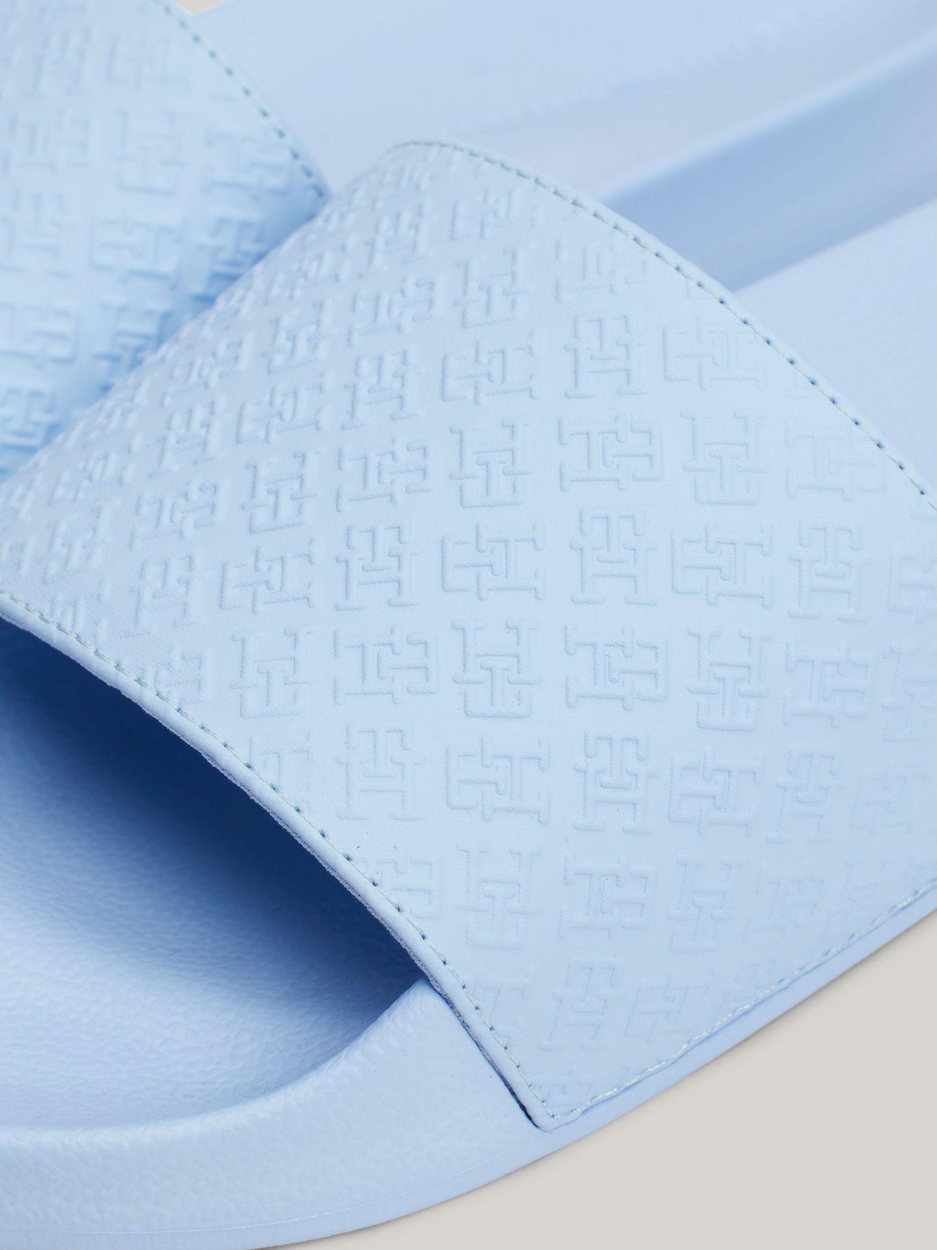 Sandalias Con Logo Monogram Celeste Tommy Hilfiger-6