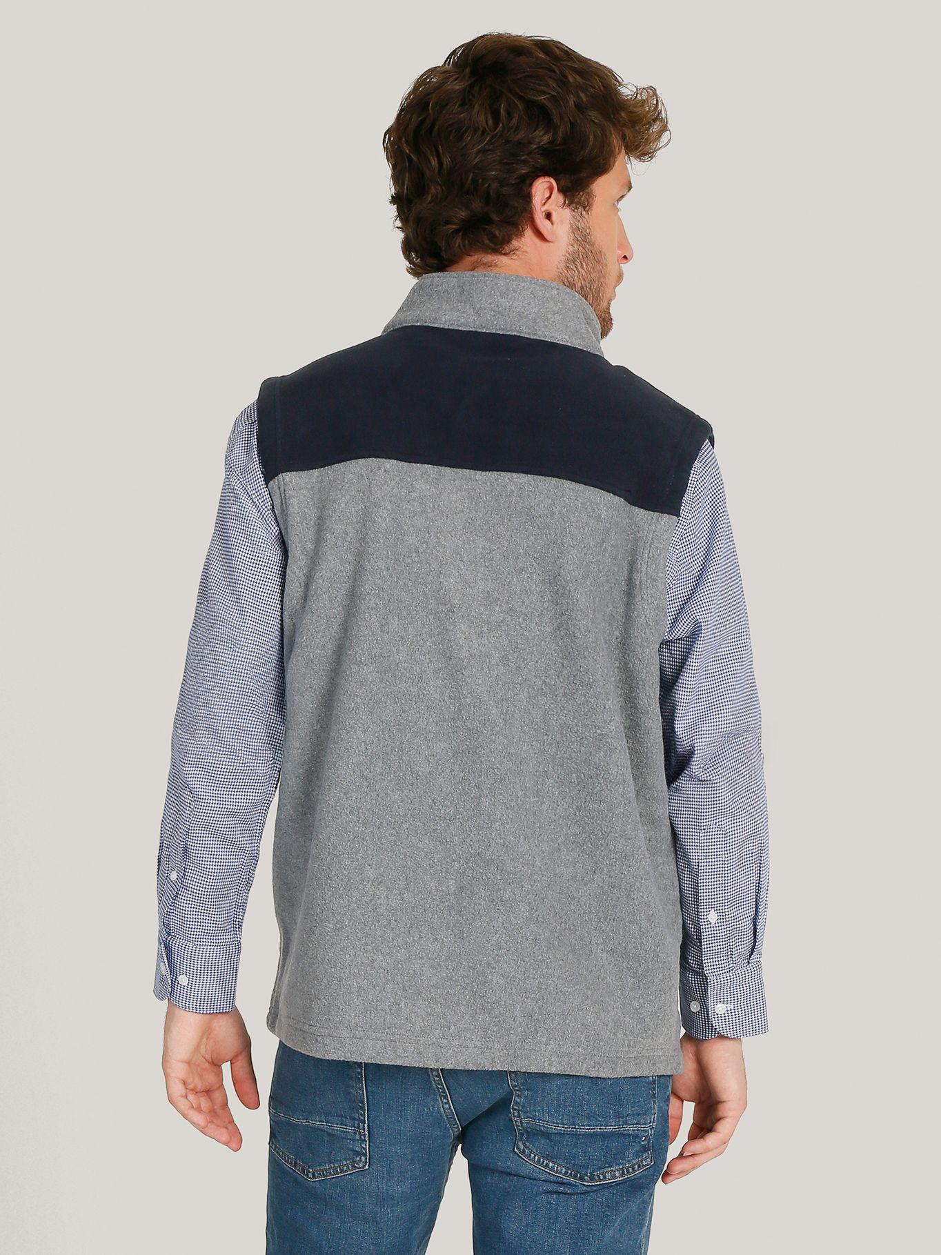 Chaqueta Vest Solid Con Logo Gris Tommy Hilfiger-3