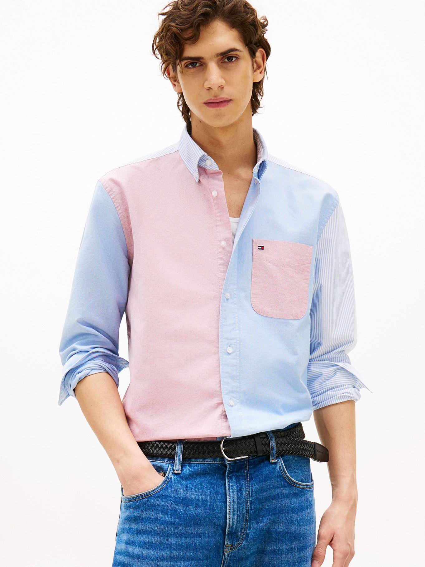 Camisa Relaxed Color Block Multicolor Tommy Hilfiger-0