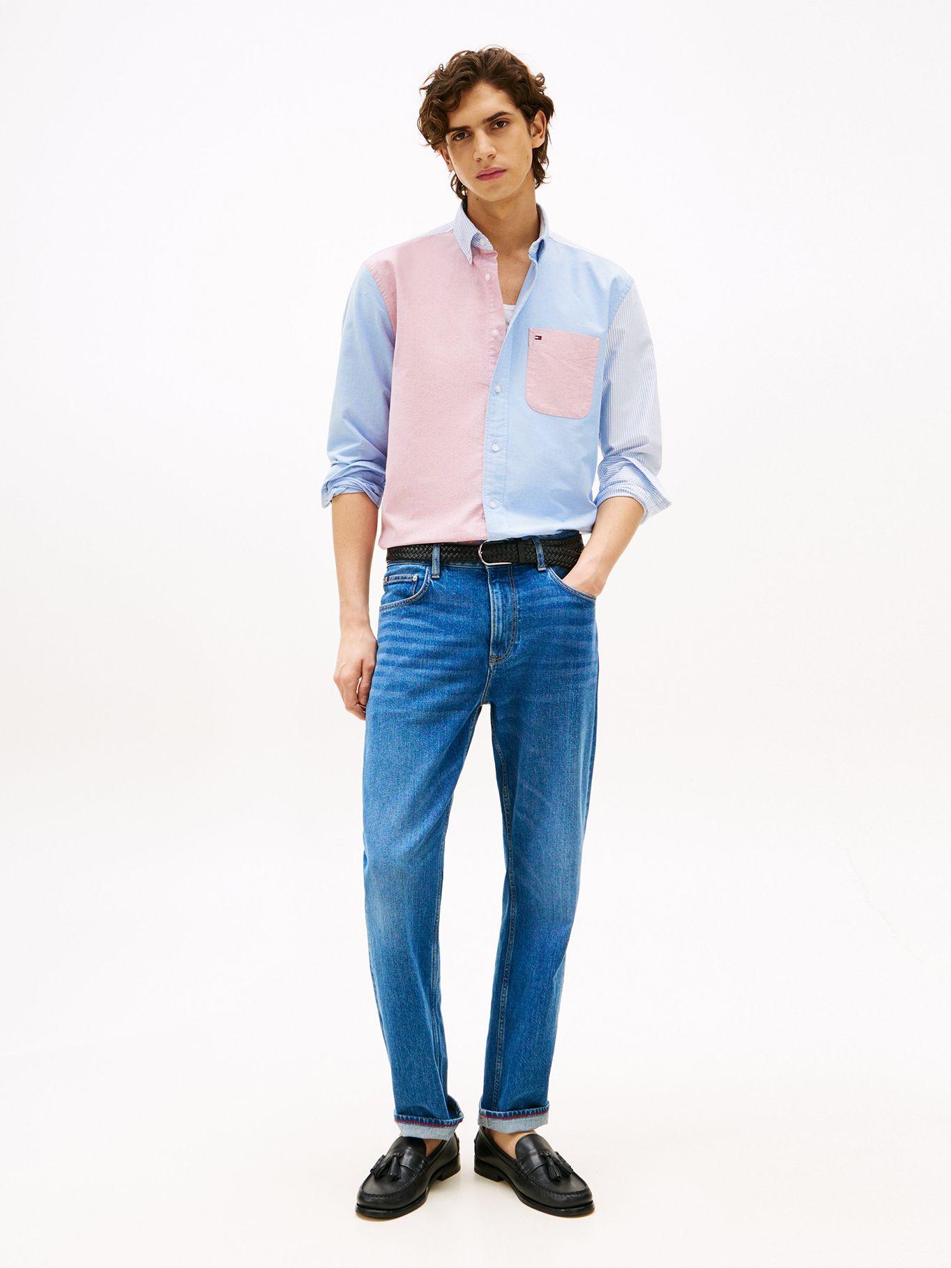 Camisa Relaxed Color Block Multicolor Tommy Hilfiger-1