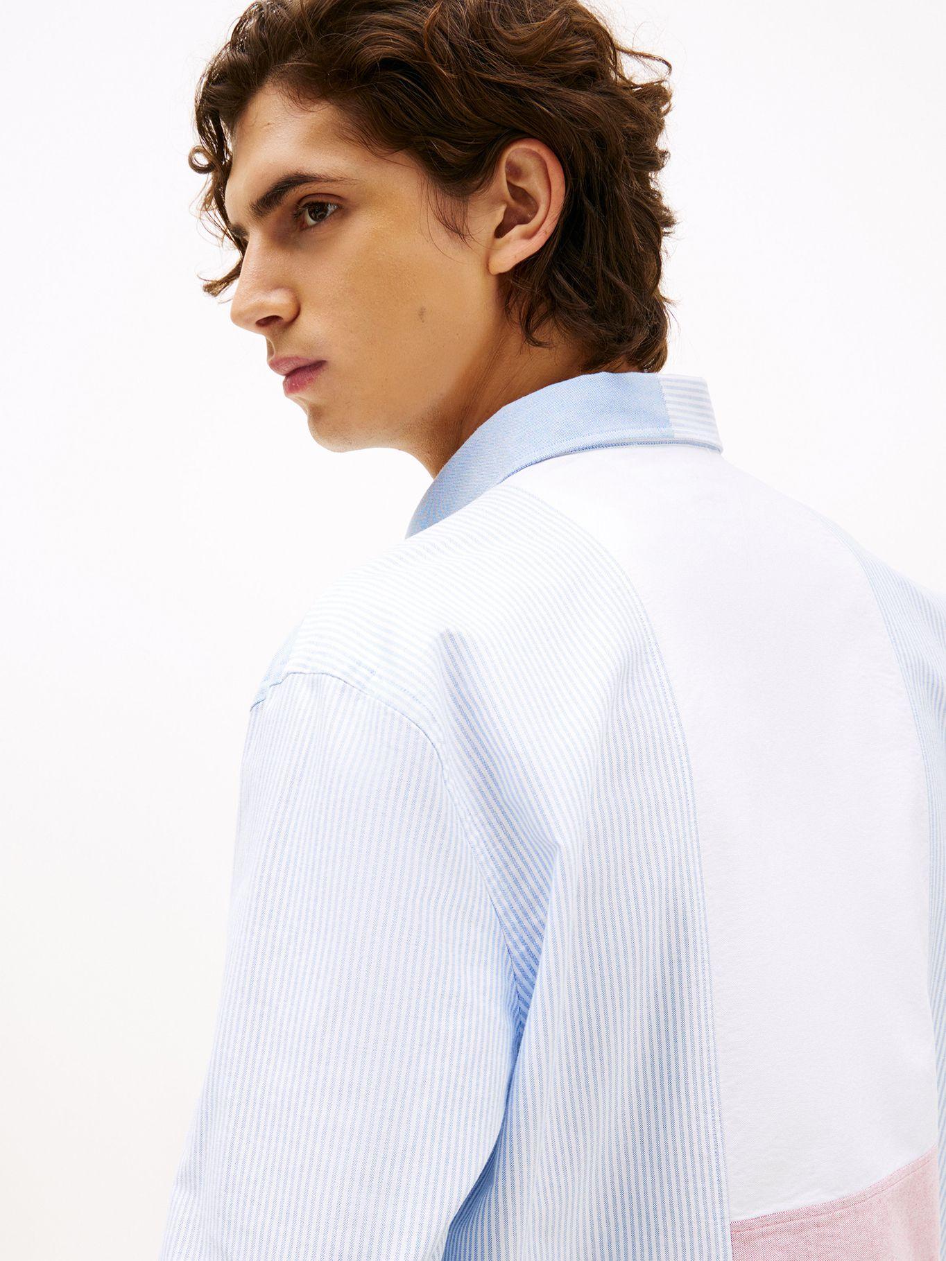 Camisa Relaxed Color Block Multicolor Tommy Hilfiger-3