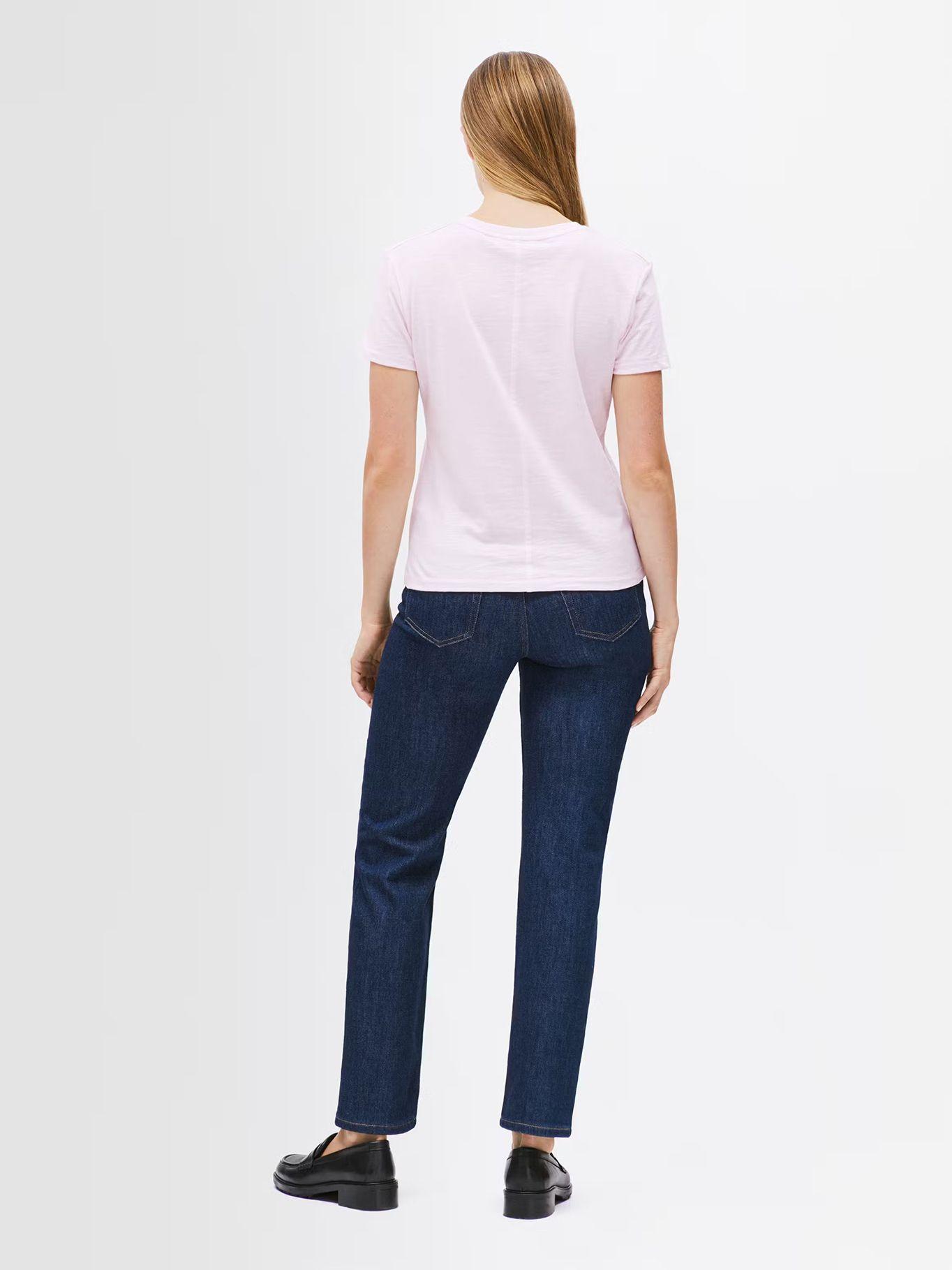 Polera De Corte Regular Con Logo Rosado Tommy Hilfiger-2