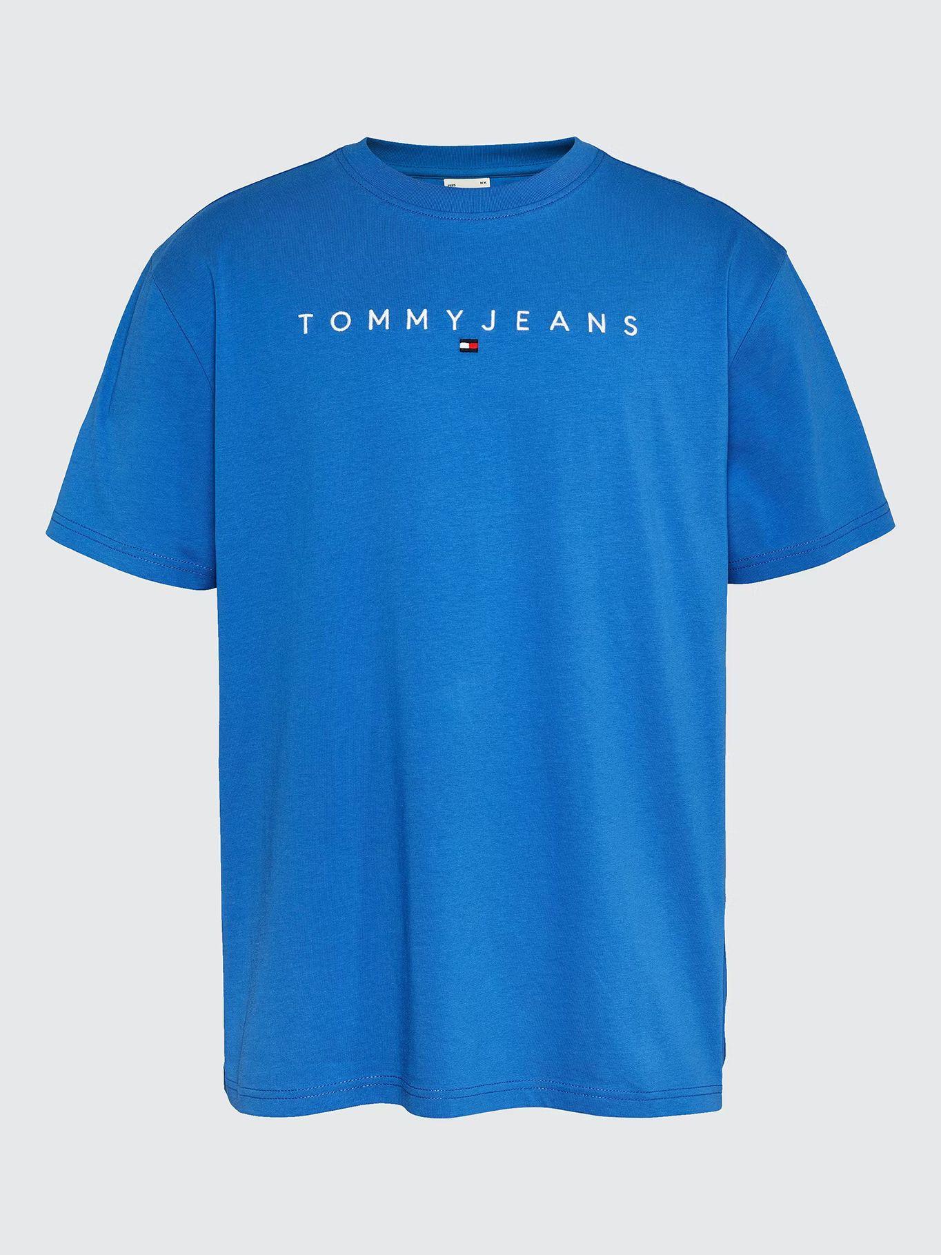 Polera Regular Linear Logo Azul Tommy Jeans-4