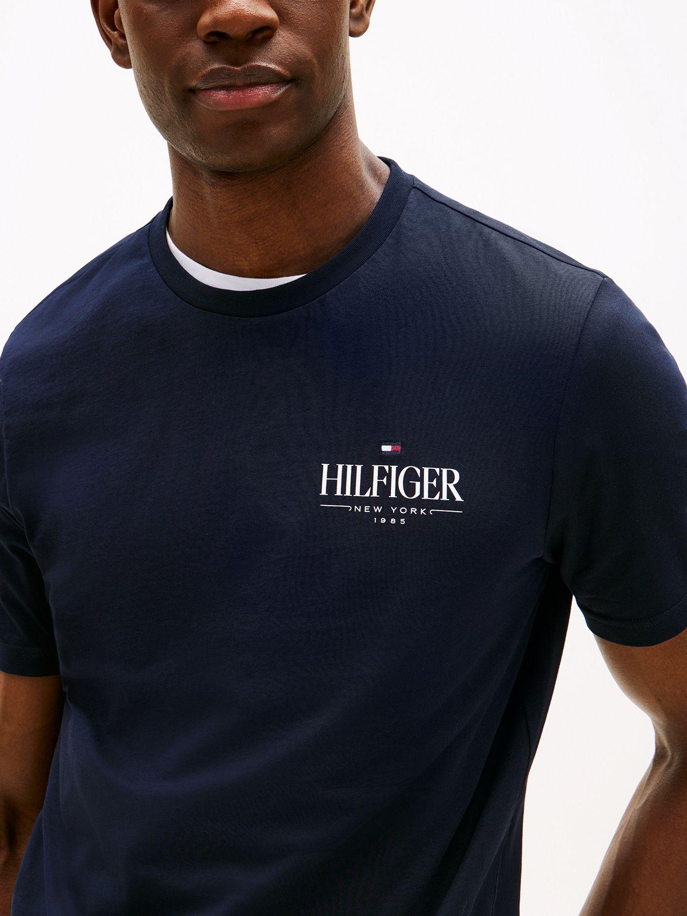 Polera Hilfiger Stack Logo Azul DW5 Tommy Hilfiger-3