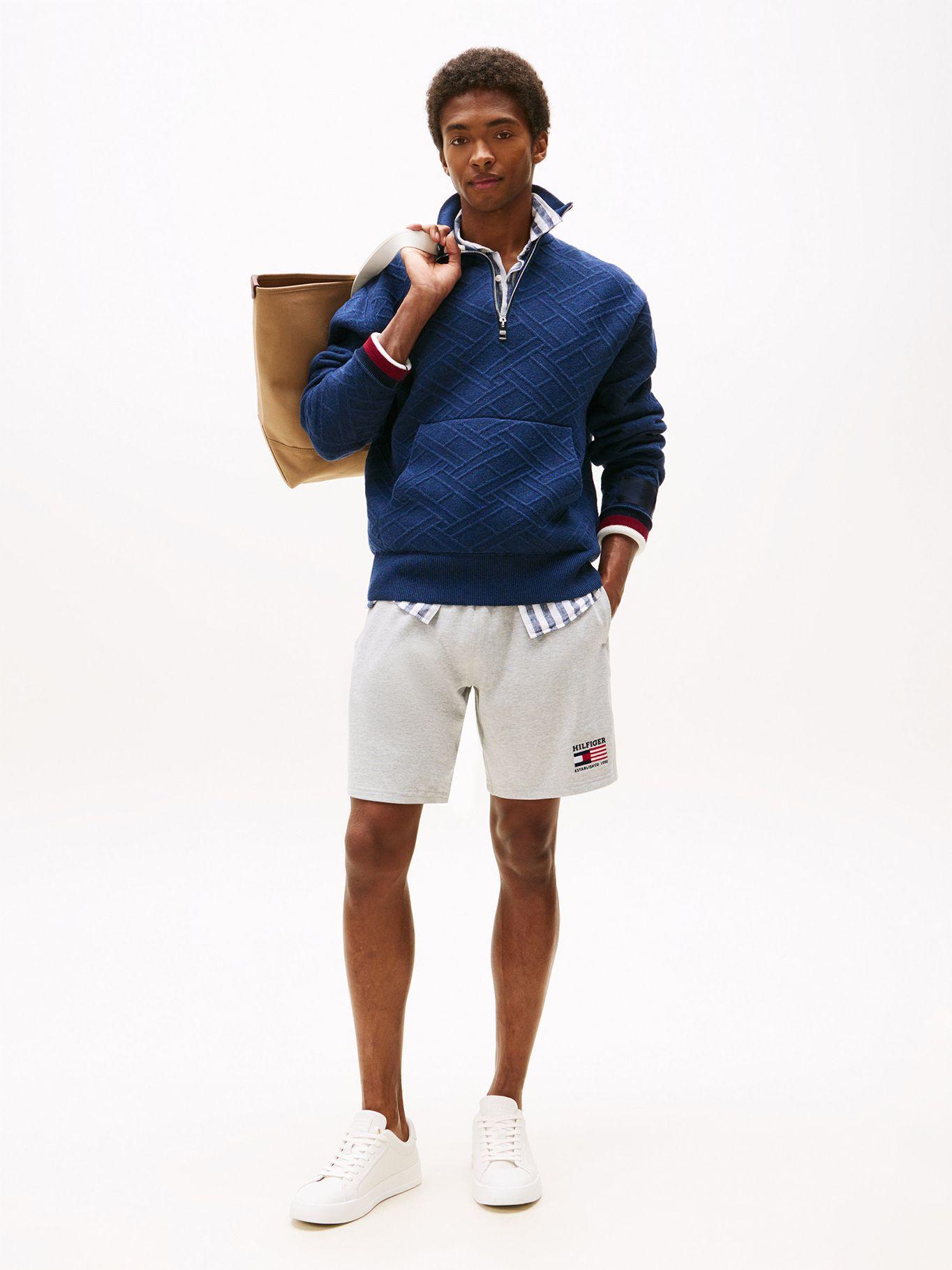 Short Con Logo Bordado Gris Tommy Hilfiger-0