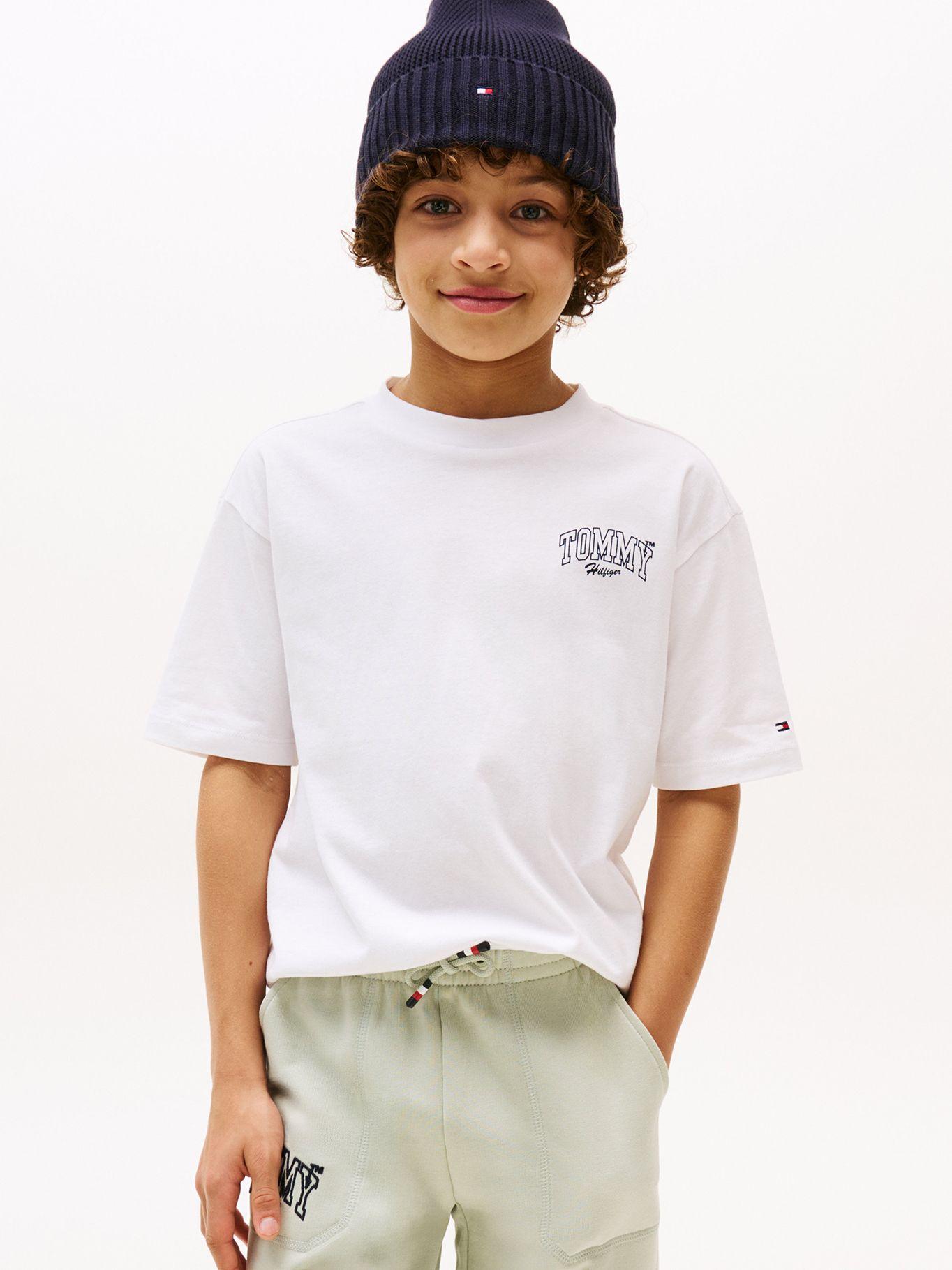 Polera Varsity Graphic Logo Blanco Tommy Hilfiger-0