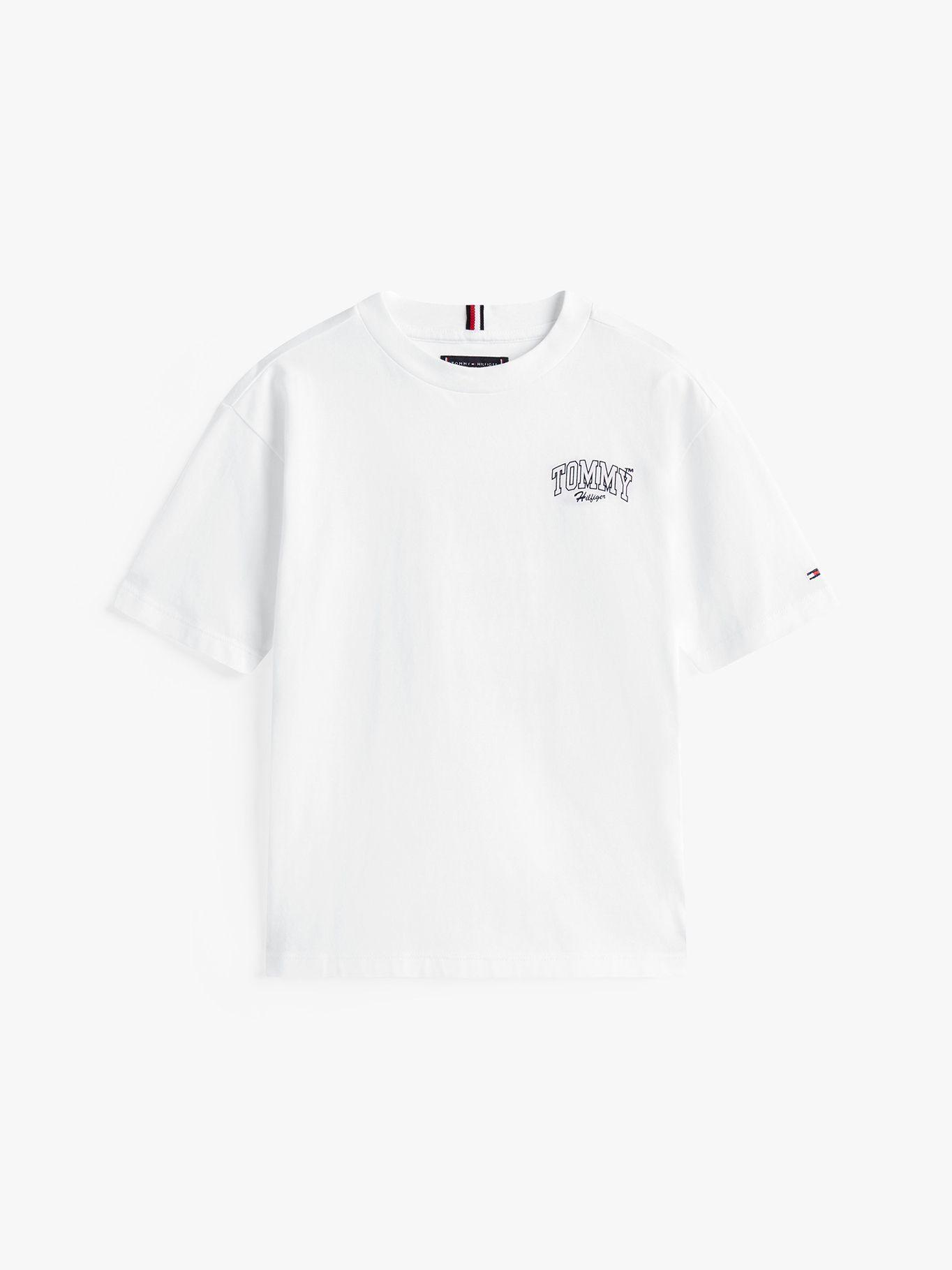 Polera Varsity Graphic Logo Blanco Tommy Hilfiger-4