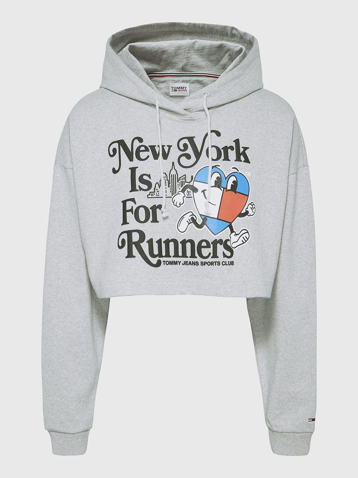 Polerón Hoodie Logo Sport Runners Gris Tommy Jeans-4