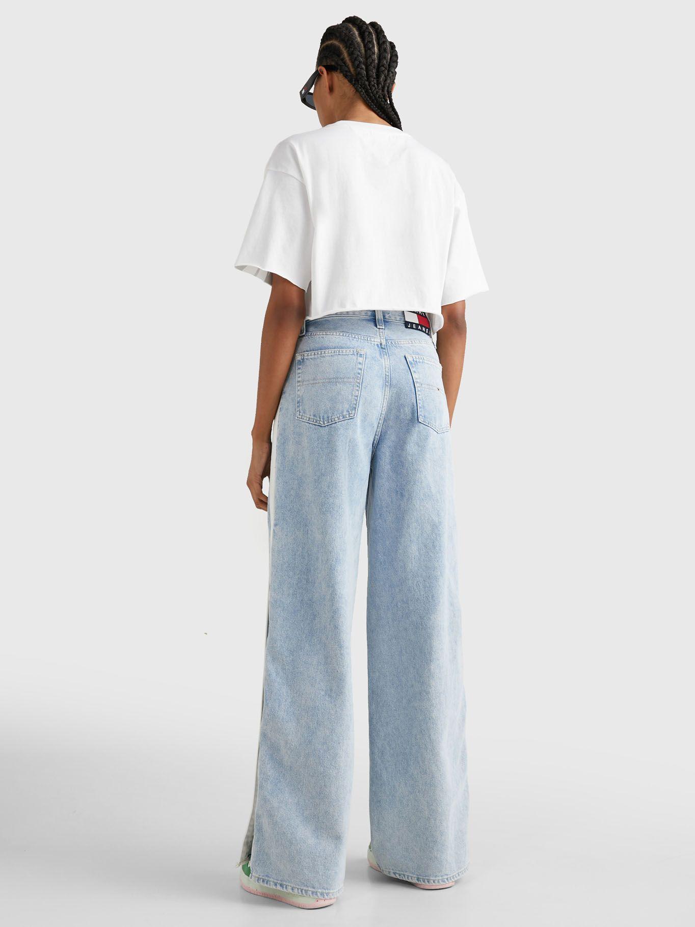 Polera Oversize Cropped Con Logo Blanco Tommy Jeans-2