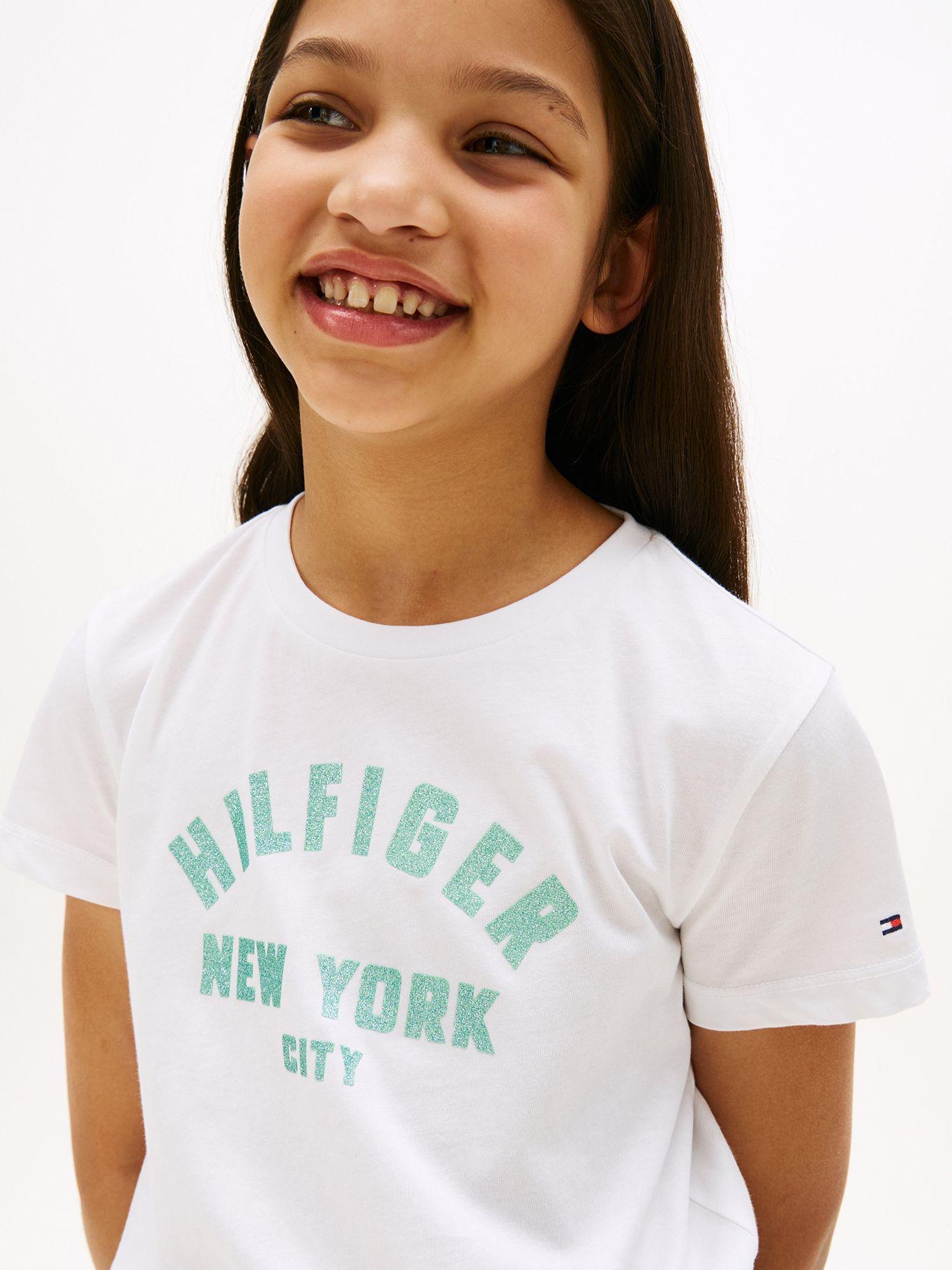 Polera Con Logo Nyc Curvo Blanco Tommy Hilfiger-3