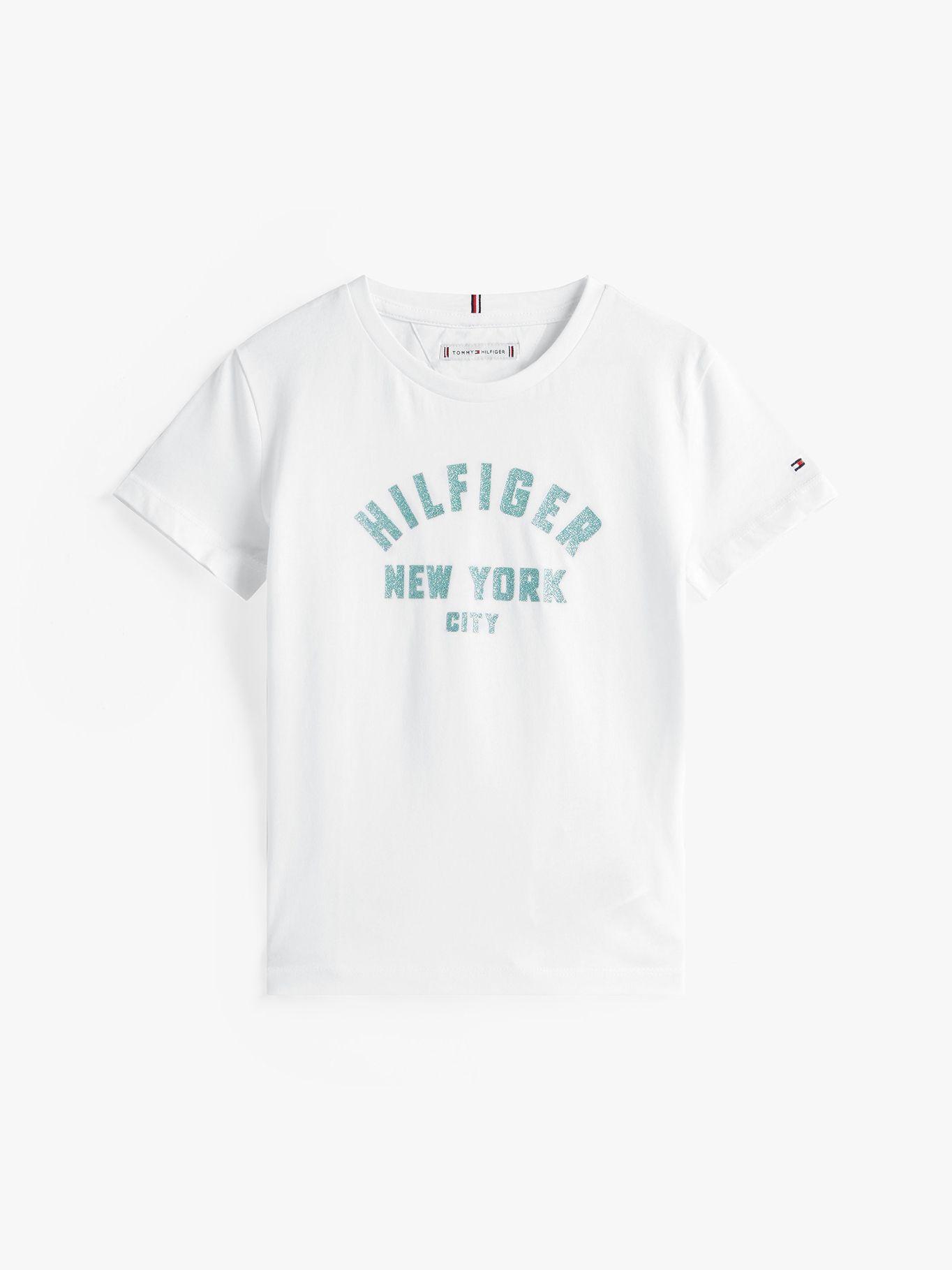 Polera Con Logo Nyc Curvo Blanco Tommy Hilfiger-4