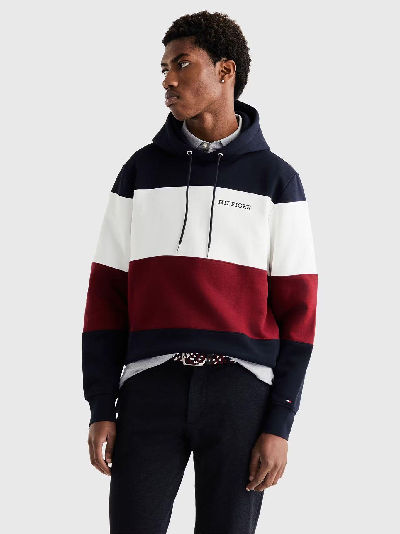 Polerón Hoodie Colorblock Azul Tommy Hilfiger-0