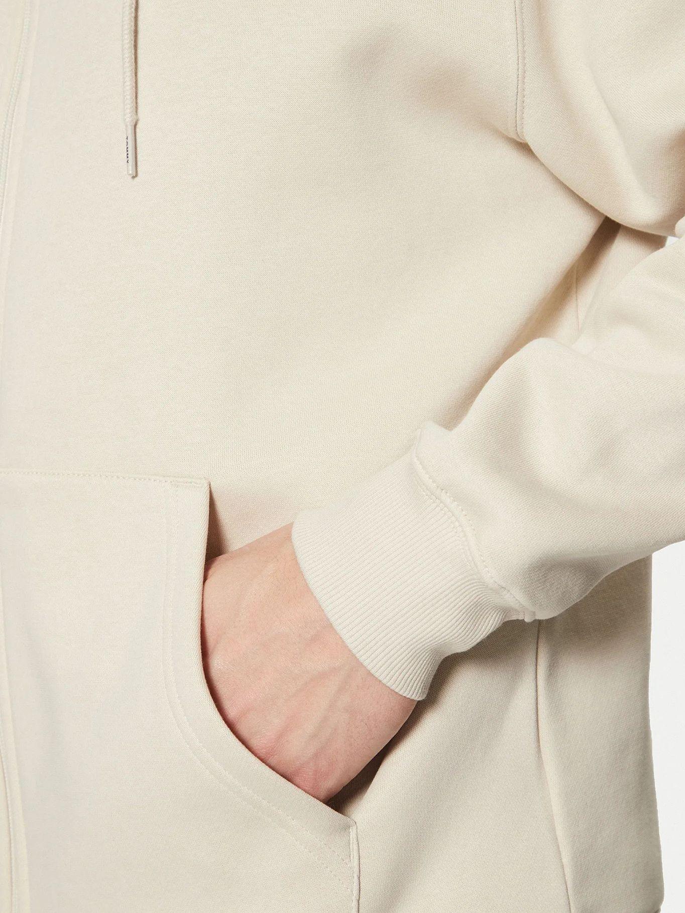 Polerón Hoodie Con Cierre De Cremallera Beige Tommy Jeans-4