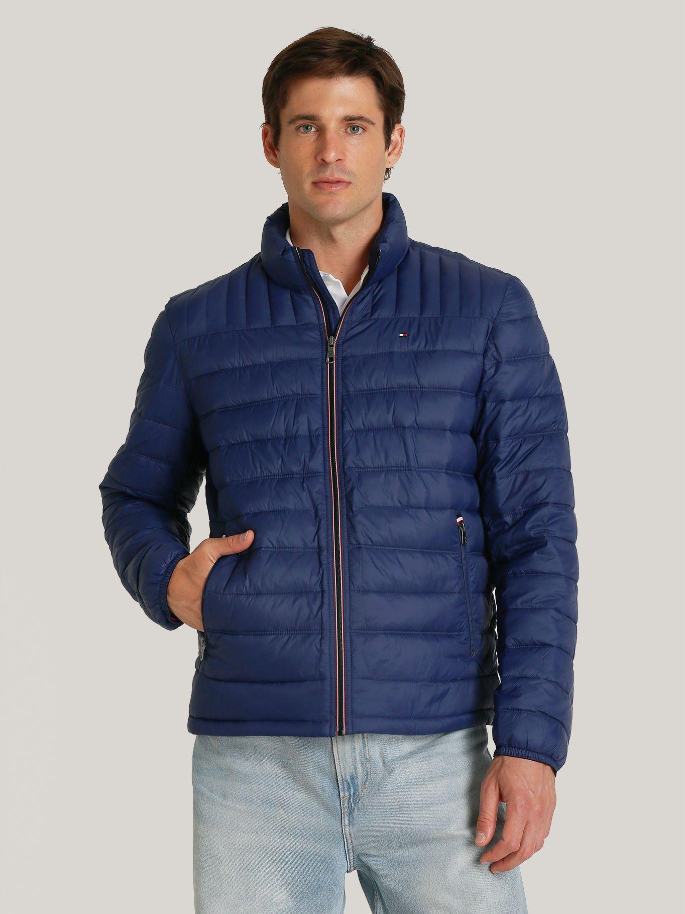Parka Acolchada Ligera Con Logo Azul Tommy Hilfiger-0