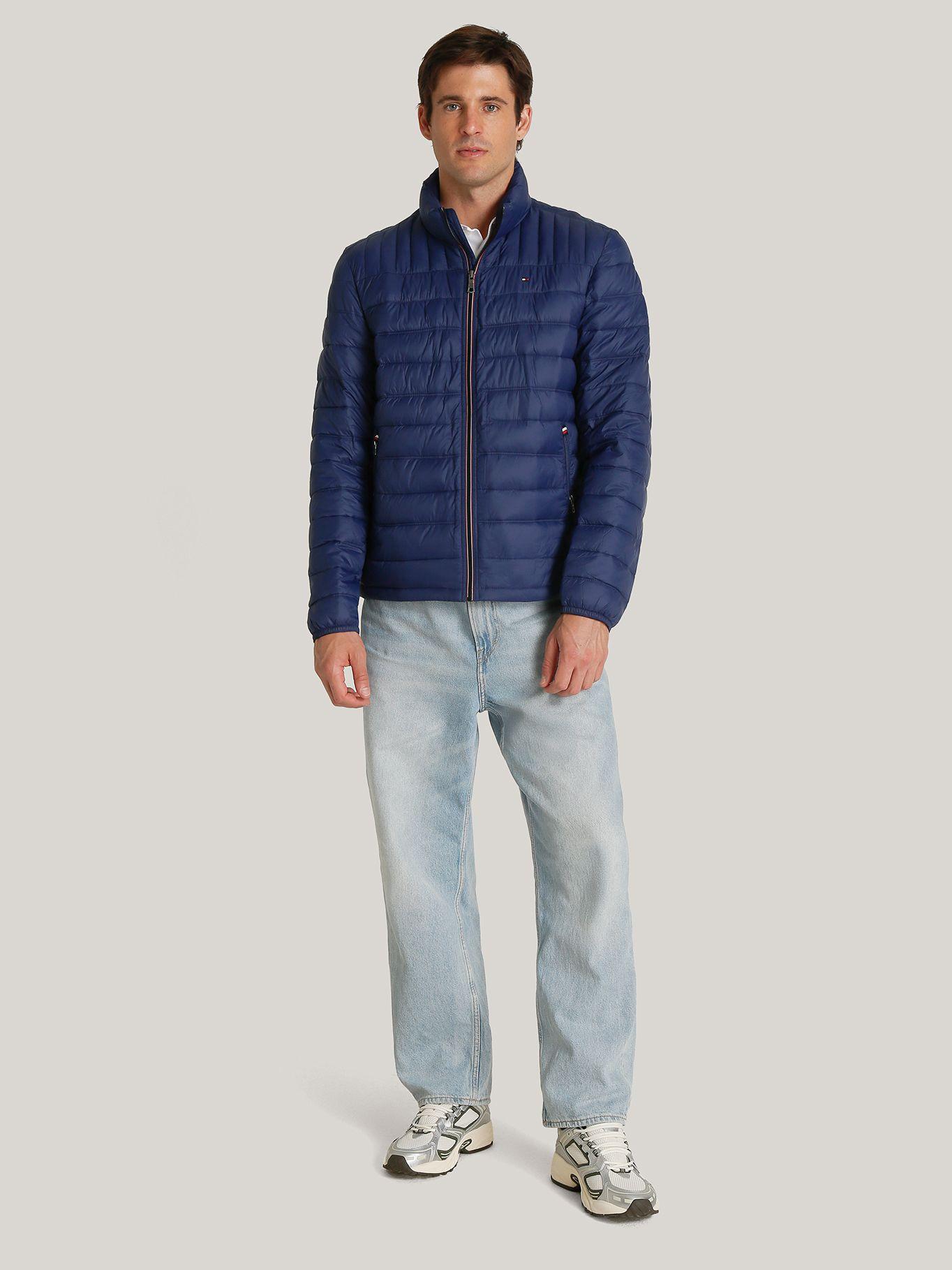 Parka Acolchada Ligera Con Logo Azul Tommy Hilfiger-1