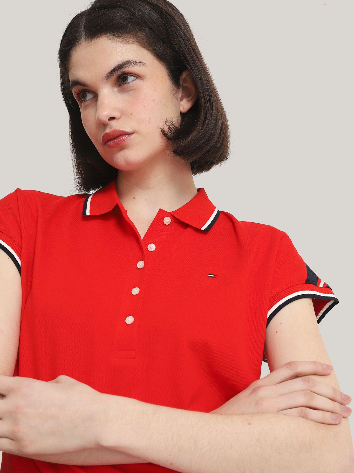 Polo De Manga Stripe Regular Fit Rojo Tommy Hilfiger-3