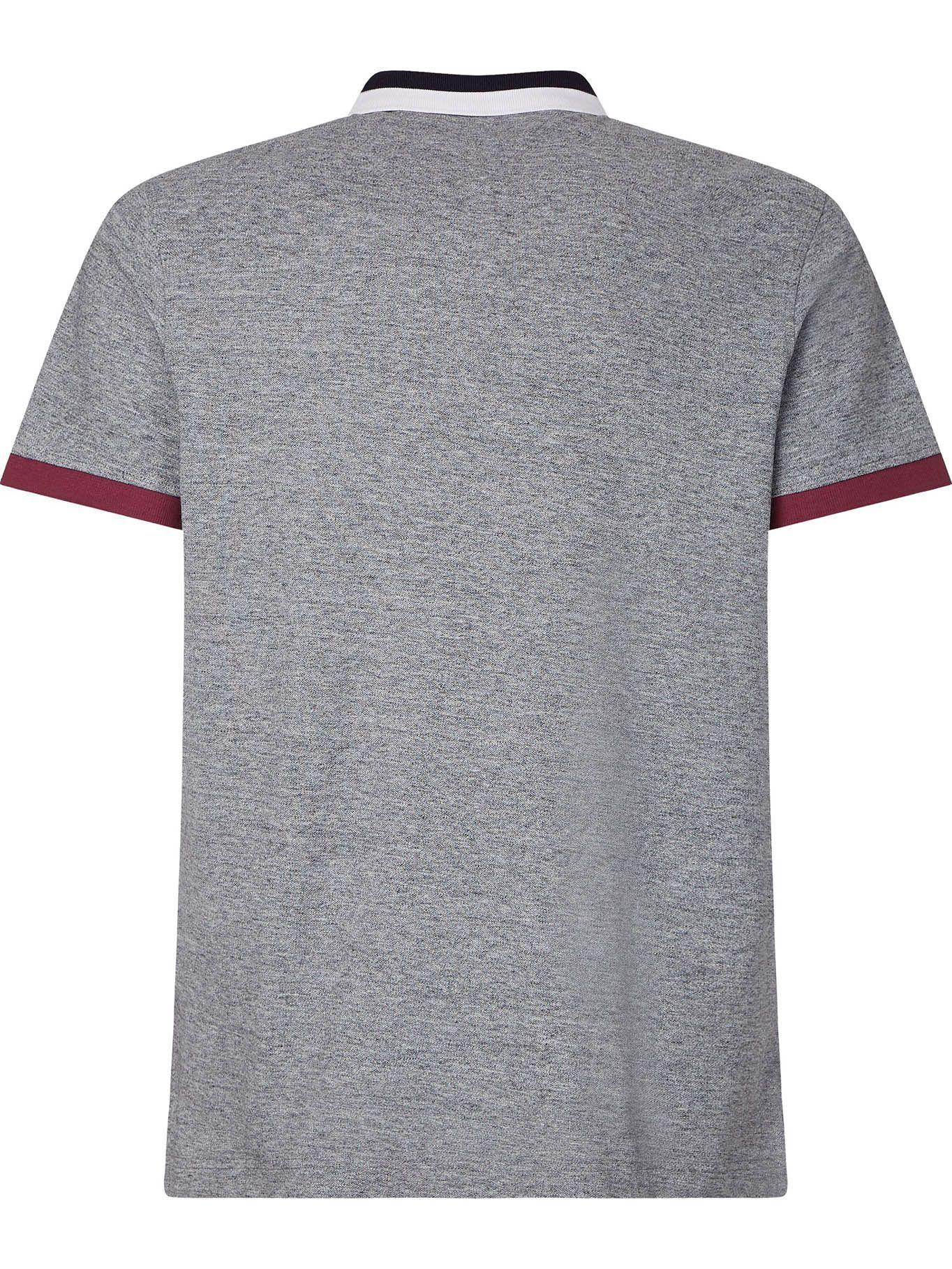 Polo Collar Cuff Block Slim Fit Gris Tommy Hilfiger-1